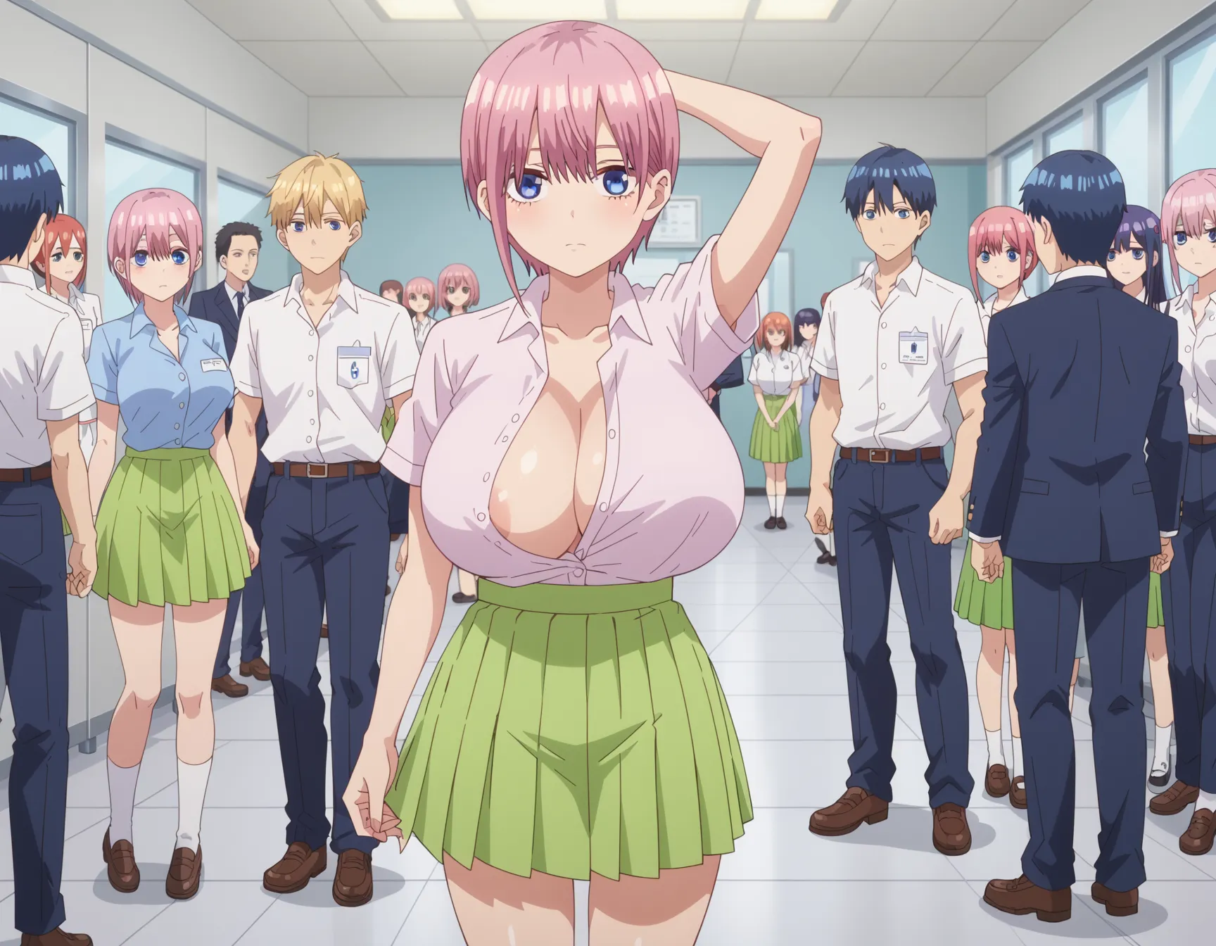 【「学制服」AIエロ画像（イラスト・アニメ・二次元風）4855枚まとめ！(27ページ目)のエロ画像23枚目