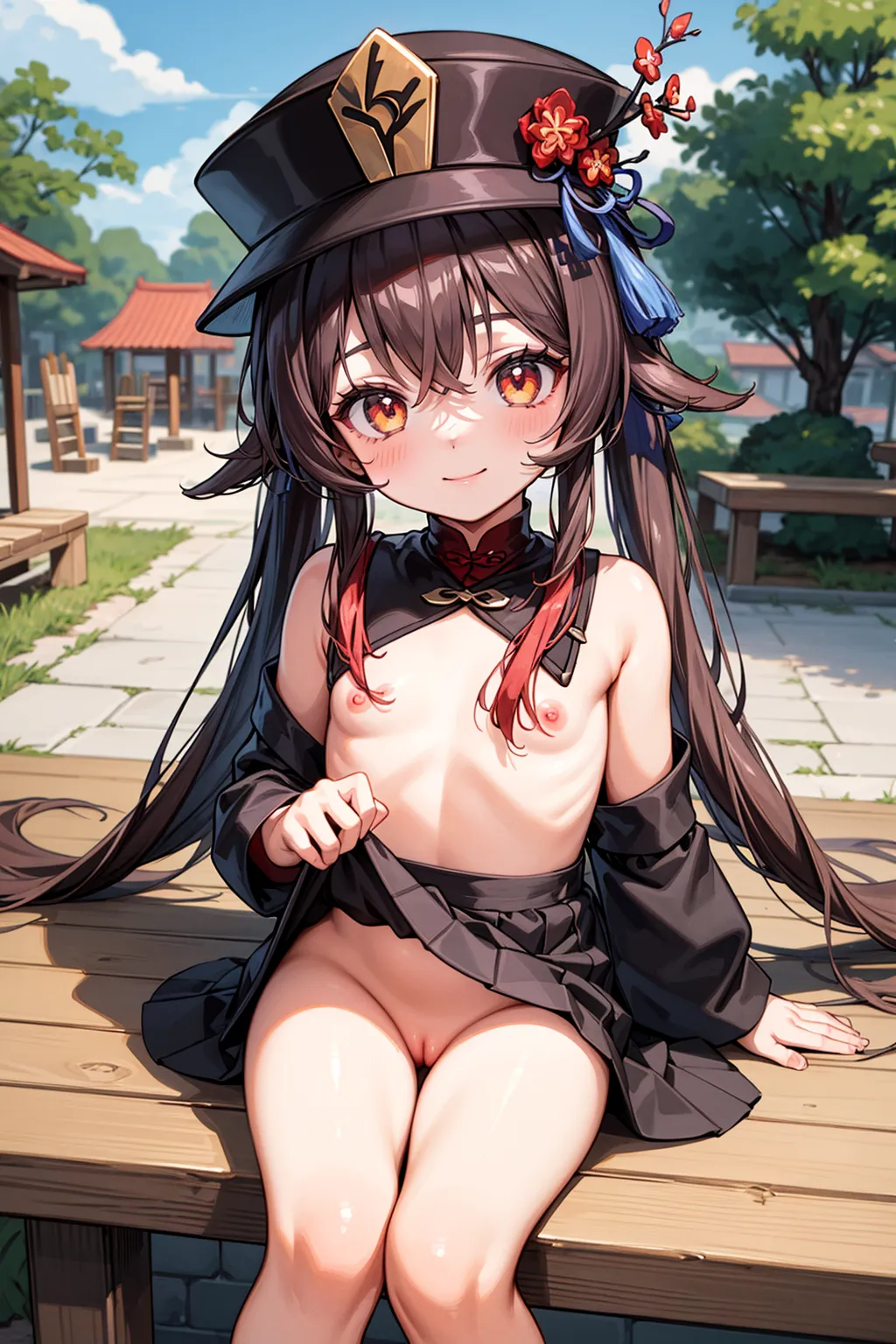 【「貧乳」AIエロ画像（イラスト・アニメ・二次元風）8390枚まとめ！(49ページ目)のエロ画像20枚目