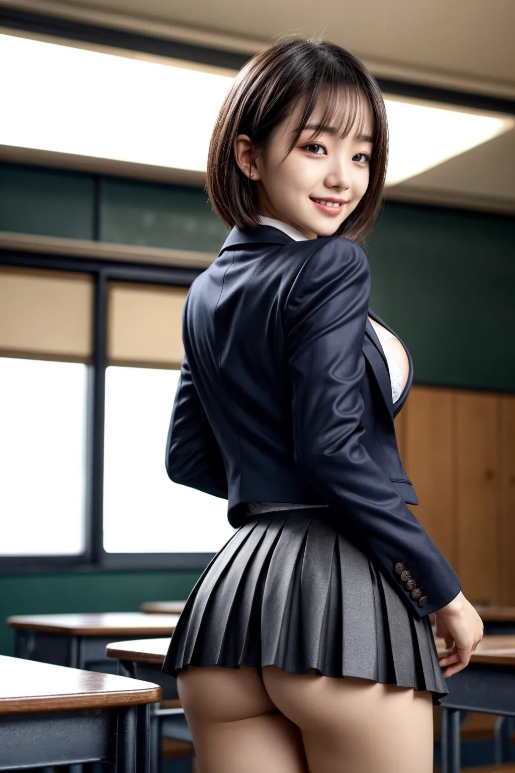 【「女子校生・JK×貧乳」AIエロ画像（リアル・実写・フォト風）2980枚まとめ！(17ページ目)のエロ画像22枚目