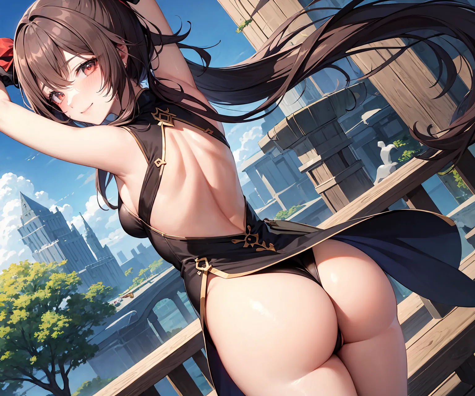 【「貧乳」AIエロ画像（イラスト・アニメ・二次元風）8390枚まとめ！(48ページ目)のエロ画像14枚目