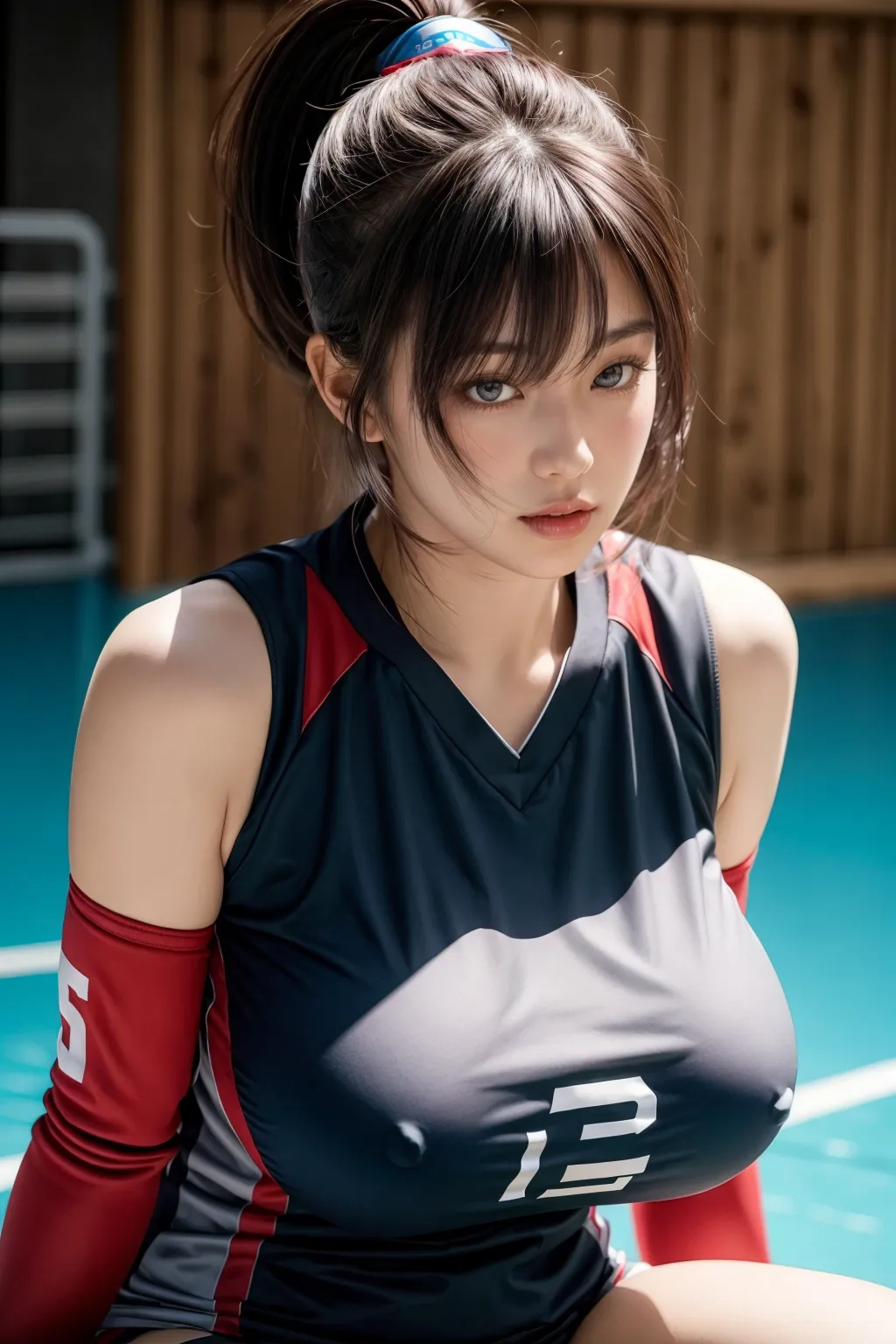 【「熟女・人妻×バレーボール」AIエロ画像（リアル・実写・フォト風）209枚まとめ！(2ページ目)のエロ画像6枚目