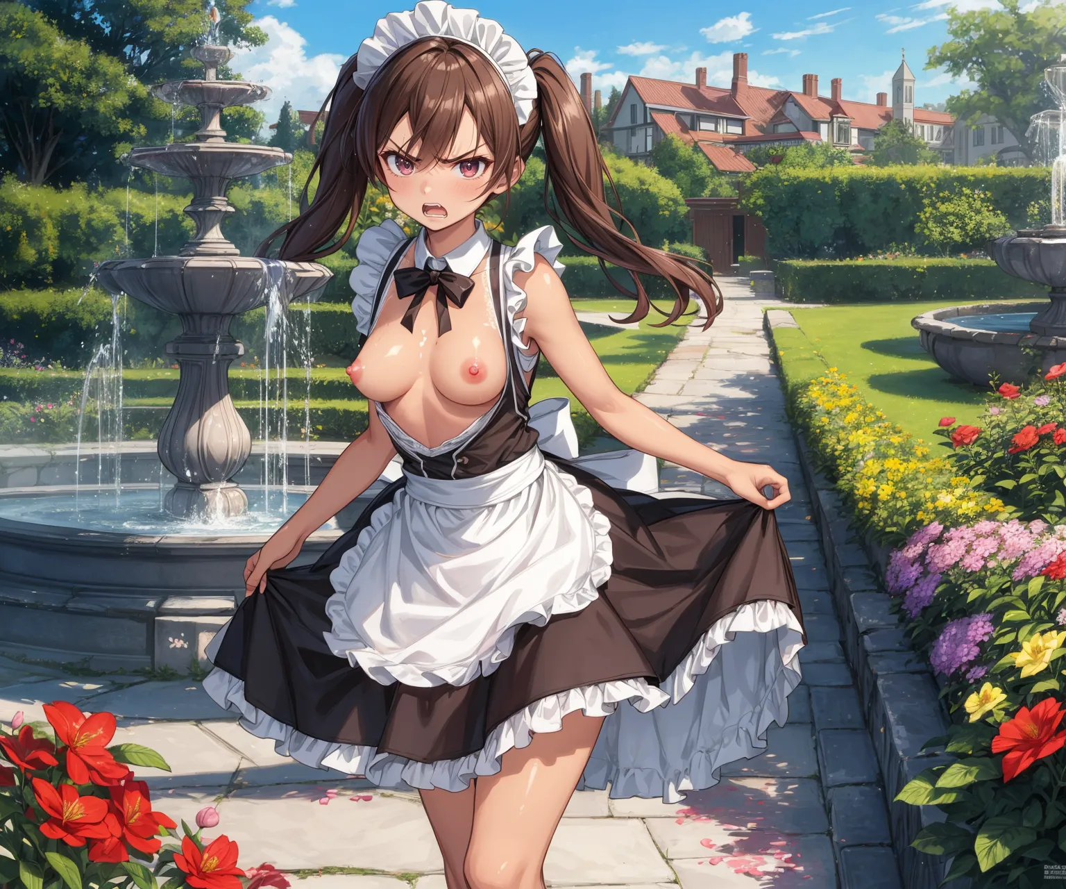 【「メイド」AIエロ画像（イラスト・アニメ・二次元風）516枚まとめ！(4ページ目)のエロ画像4枚目