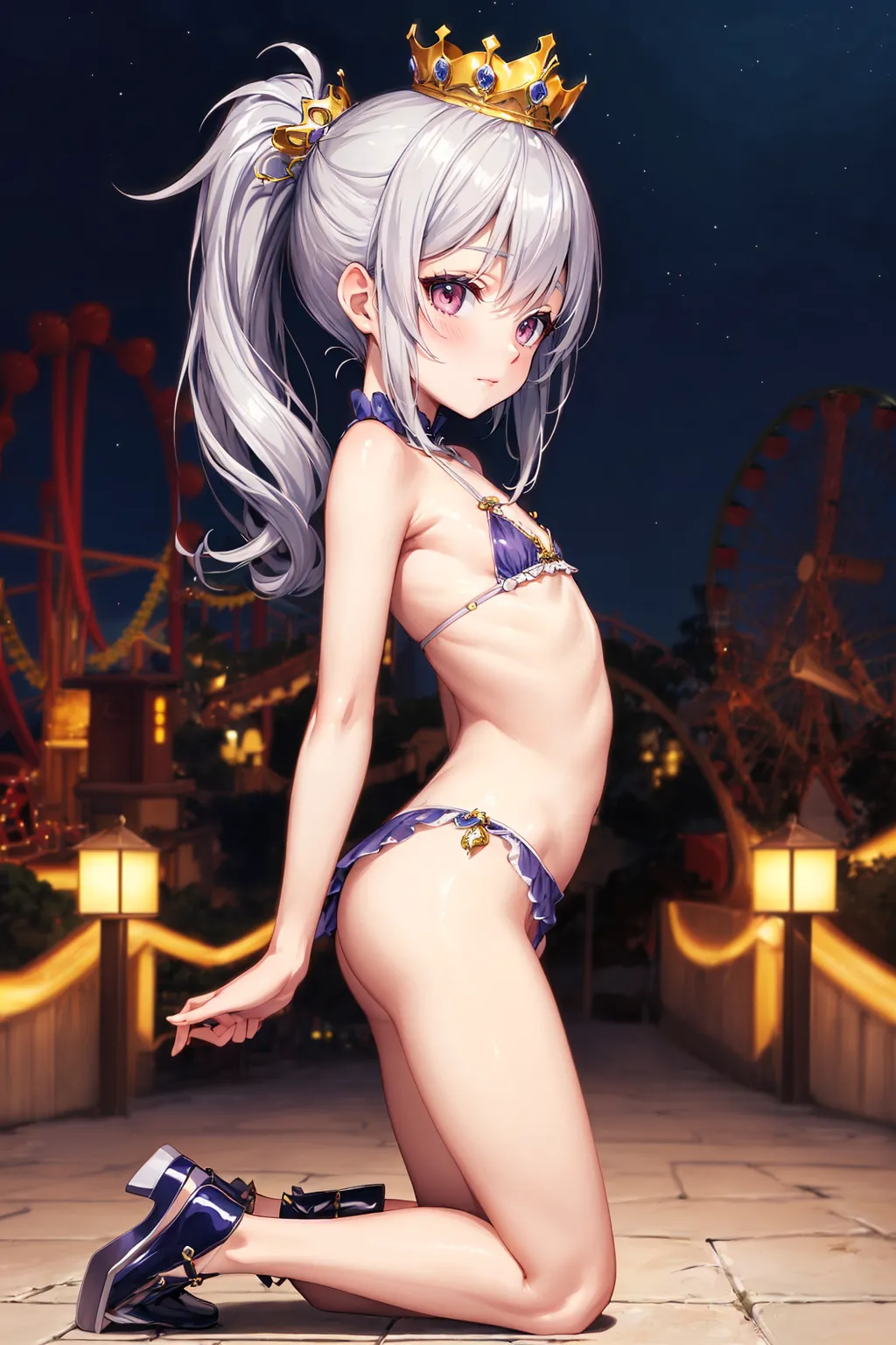 【「貧乳」AIエロ画像（イラスト・アニメ・二次元風）8390枚まとめ！(47ページ目)のエロ画像21枚目