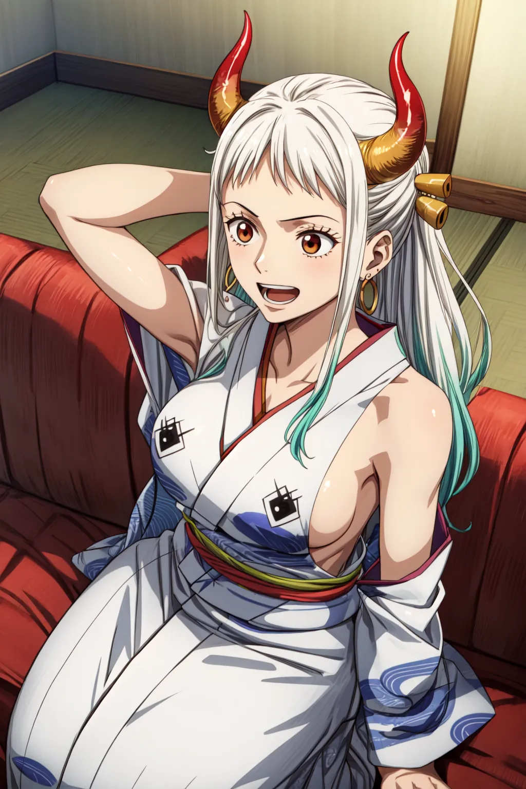 【「着物」AIエロ画像（イラスト・アニメ・二次元風）1472枚まとめ！(8ページ目)のエロ画像25枚目