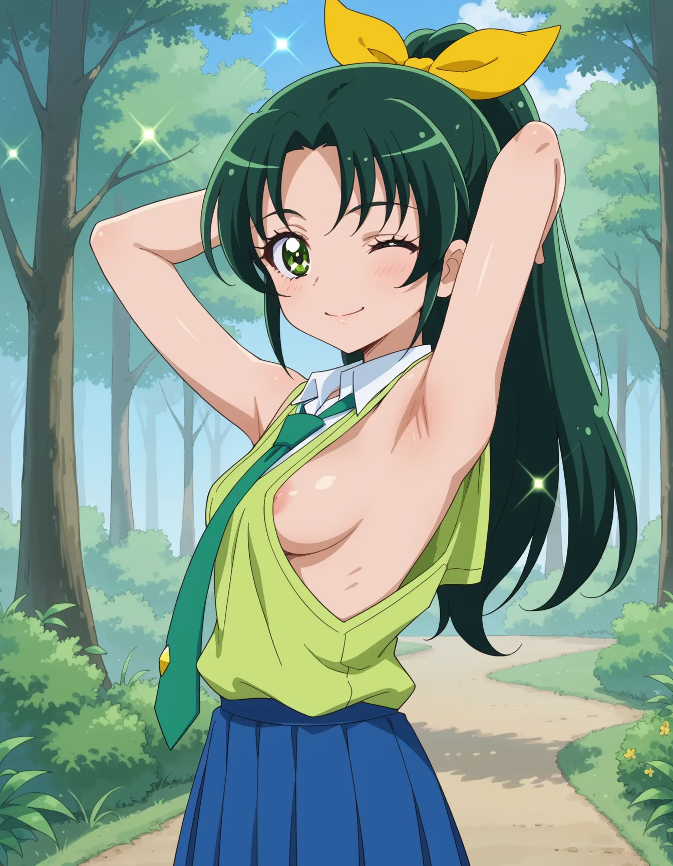 【「学制服」AIエロ画像（イラスト・アニメ・二次元風）4855枚まとめ！(25ページ目)のエロ画像19枚目