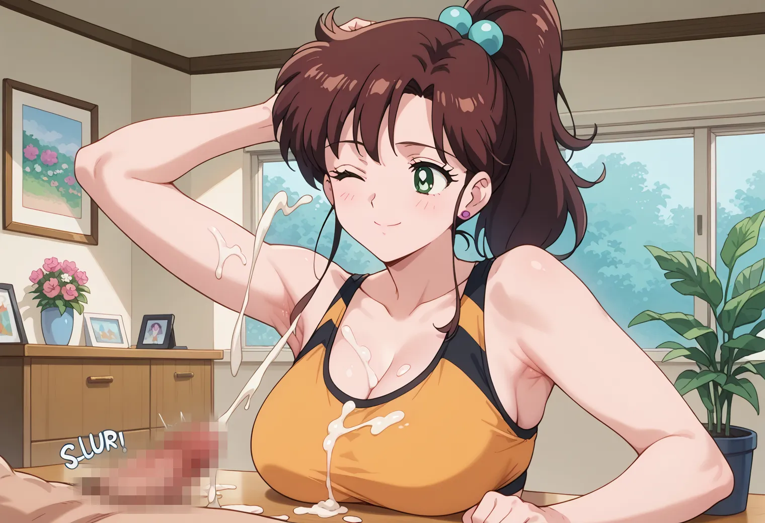 【「下着（ブラジャー・パンティ）」AIエロ画像（イラスト・アニメ・二次元風）15996枚まとめ！(84ページ目)のエロ画像14枚目