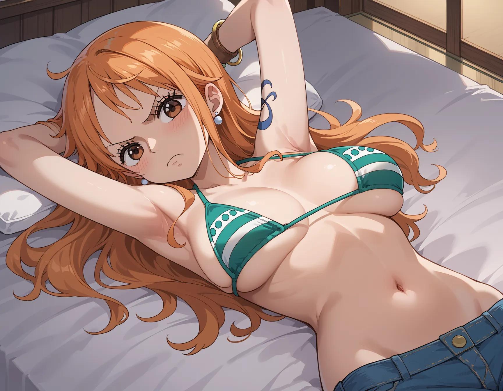 【「下着（ブラジャー・パンティ）」AIエロ画像（イラスト・アニメ・二次元風）15996枚まとめ！(83ページ目)のエロ画像2枚目