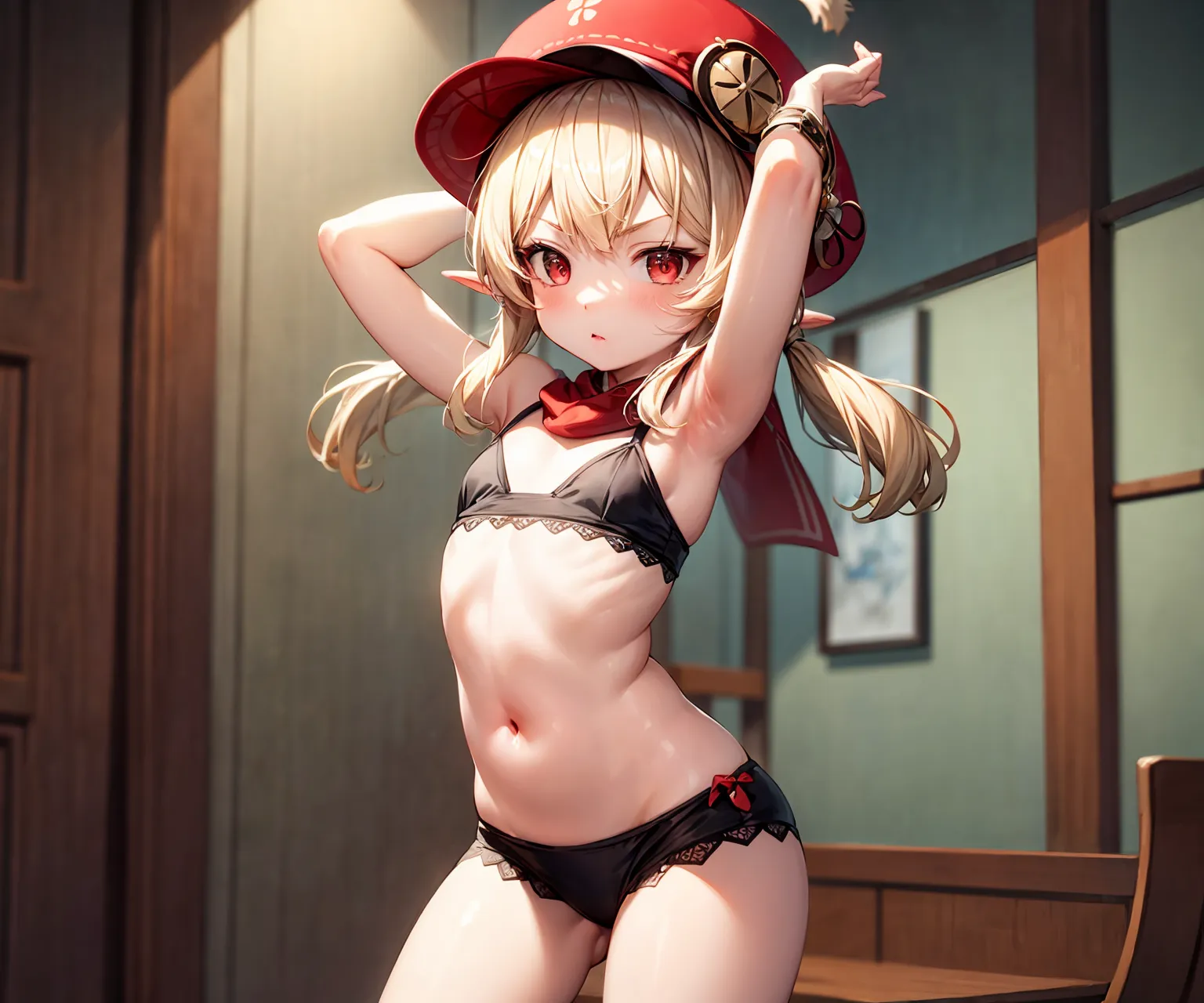 【「貧乳」AIエロ画像（イラスト・アニメ・二次元風）8390枚まとめ！(44ページ目)のエロ画像14枚目