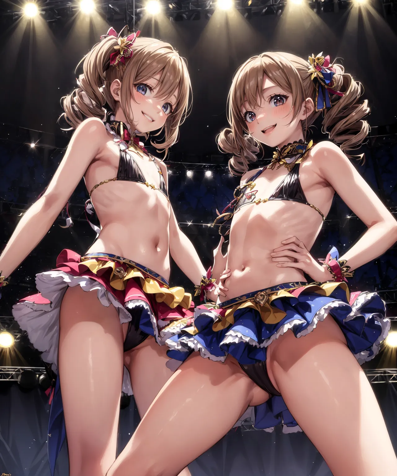 【「貧乳×アイドル」AIエロ画像（イラスト・アニメ・二次元風）79枚まとめ！のエロ画像16枚目