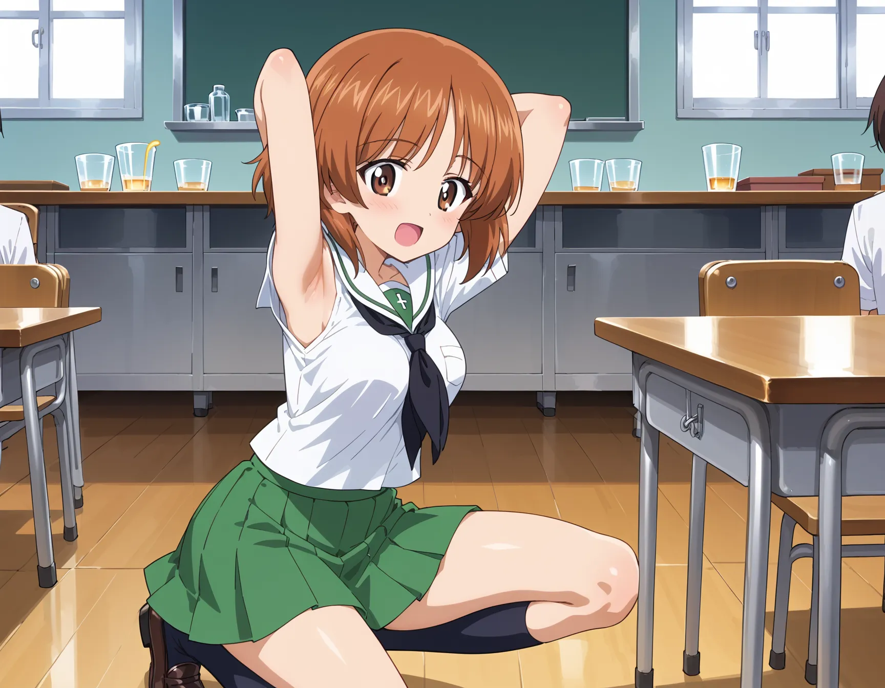 【「学制服」AIエロ画像（イラスト・アニメ・二次元風）4855枚まとめ！(24ページ目)のエロ画像4枚目