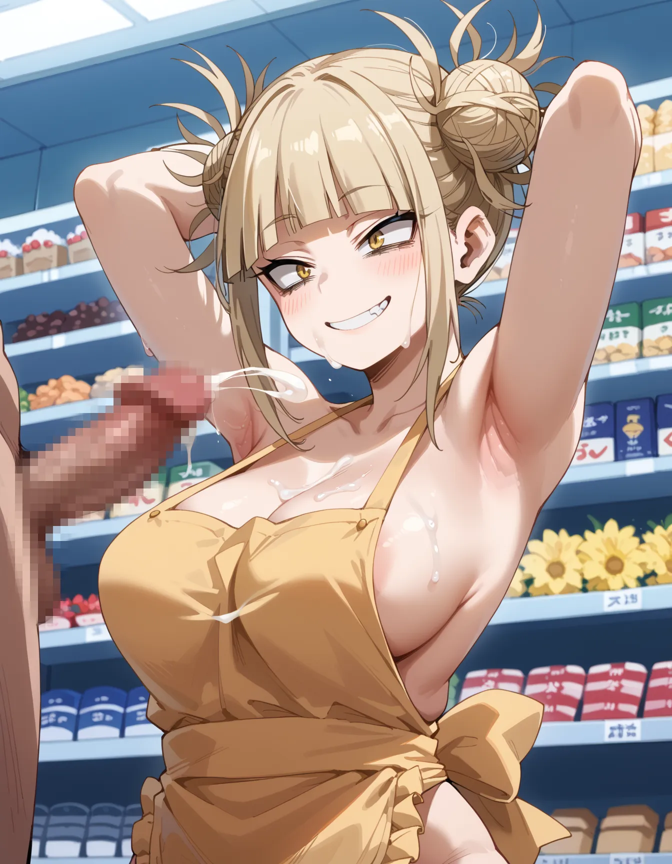 【「腋・脇」AIエロ画像（イラスト・アニメ・二次元風）4705枚まとめ！(23ページ目)のエロ画像14枚目