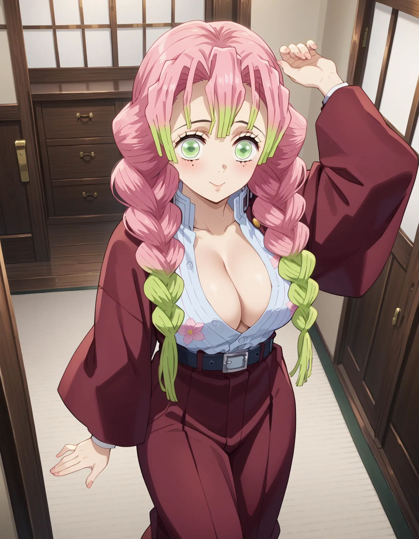 【「下着（ブラジャー・パンティ）」AIエロ画像（イラスト・アニメ・二次元風）15996枚まとめ！(79ページ目)のエロ画像8枚目