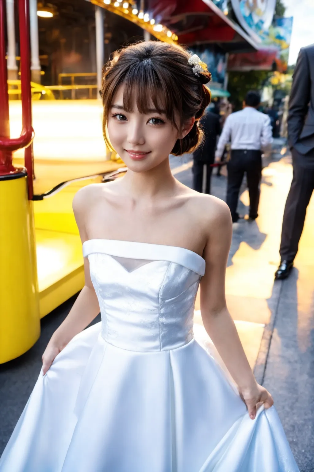 【「貧乳×ウェディングドレス」AIエロ画像（リアル・実写・フォト風）423枚まとめ！(2ページ目)のエロ画像15枚目