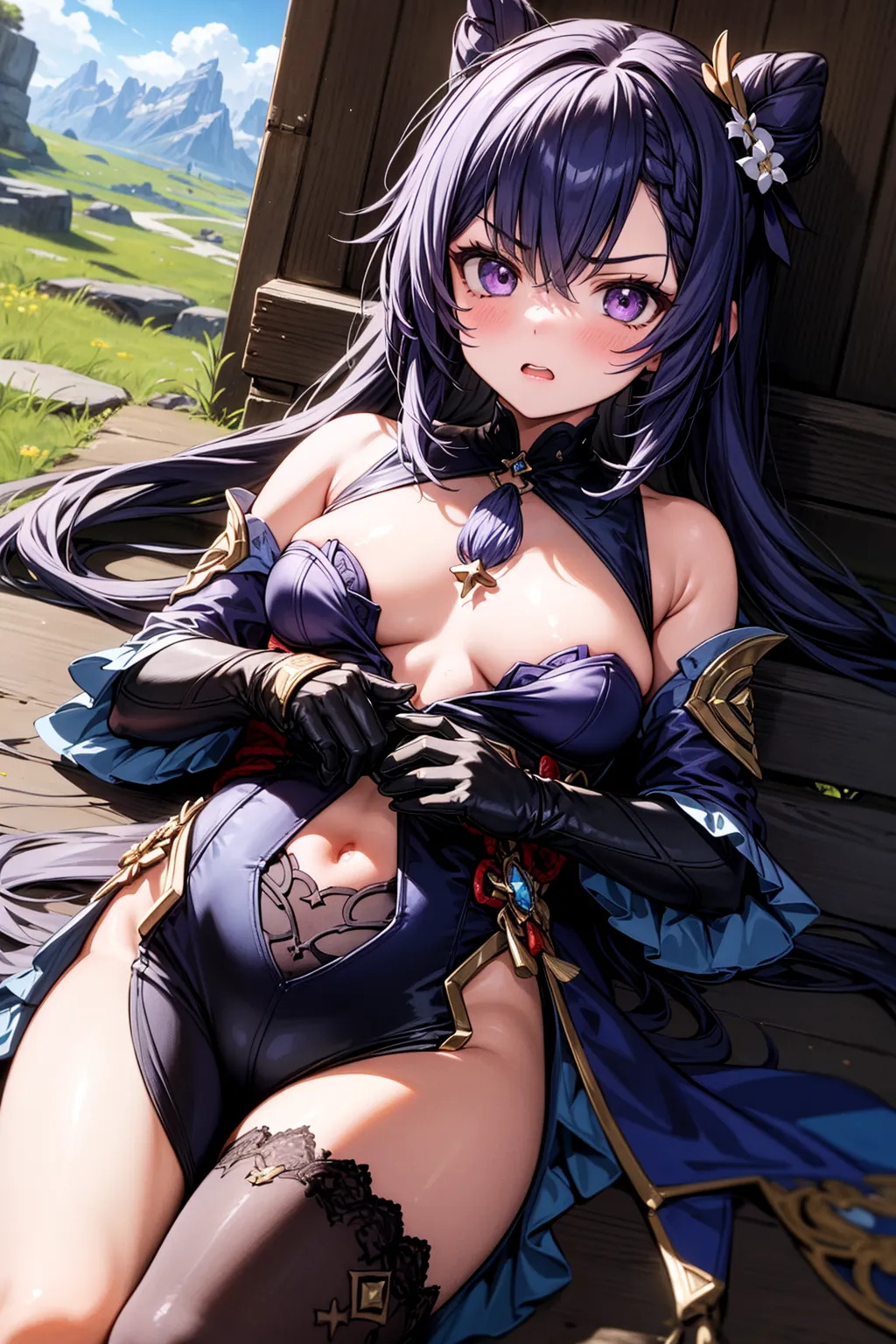 【「貧乳」AIエロ画像（イラスト・アニメ・二次元風）8390枚まとめ！(42ページ目)のエロ画像6枚目