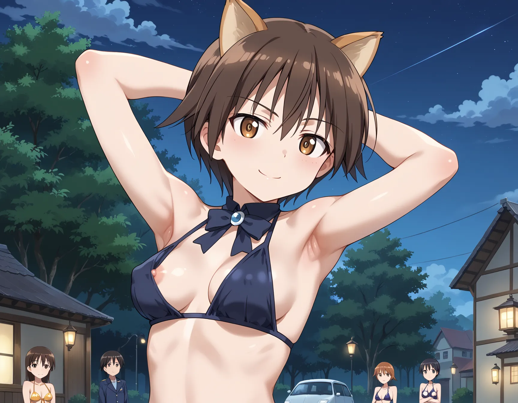 【「下着（ブラジャー・パンティ）」AIエロ画像（イラスト・アニメ・二次元風）15996枚まとめ！(77ページ目)のエロ画像6枚目