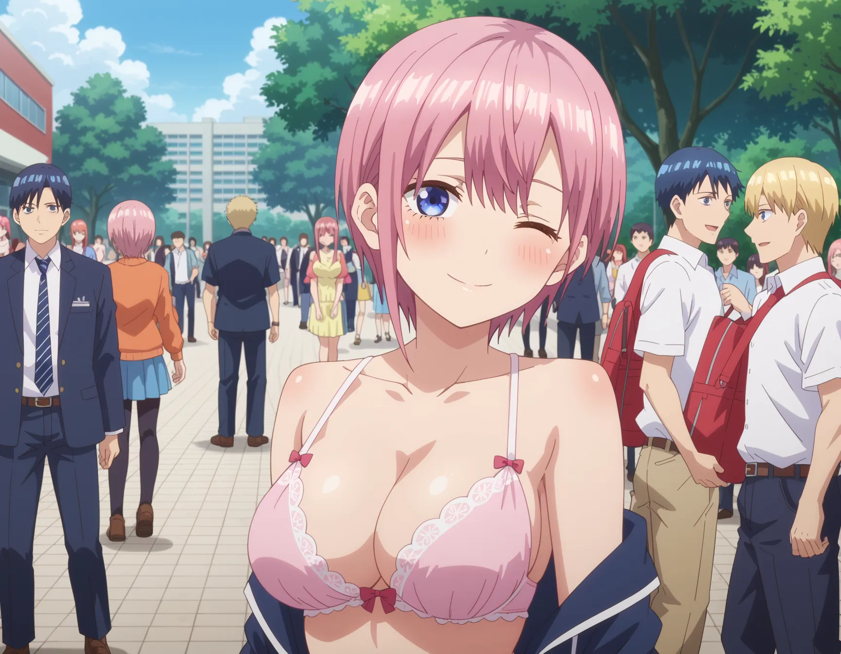 【「下着（ブラジャー・パンティ）」AIエロ画像（イラスト・アニメ・二次元風）15996枚まとめ！(77ページ目)のエロ画像3枚目