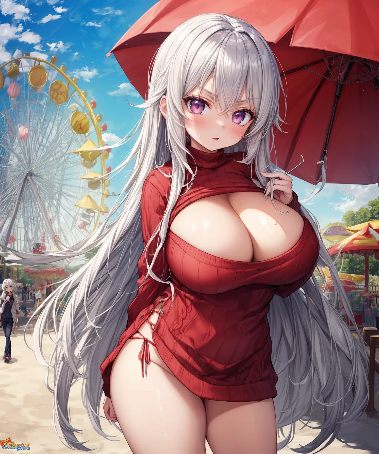 【「爆乳・超乳」AIエロ画像（イラスト・アニメ・二次元風）5621枚まとめ！(26ページ目)のエロ画像20枚目