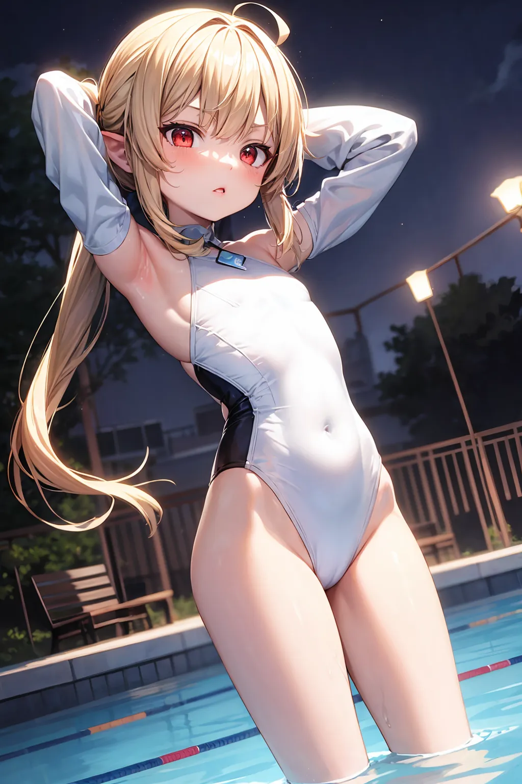 【「貧乳」AIエロ画像（イラスト・アニメ・二次元風）8390枚まとめ！(40ページ目)のエロ画像18枚目