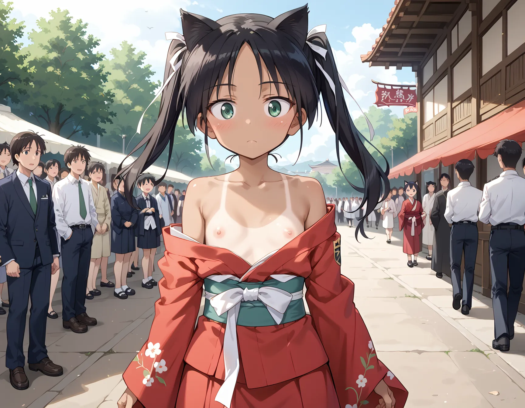 【「着物」AIエロ画像（イラスト・アニメ・二次元風）1472枚まとめ！(7ページ目)のエロ画像19枚目