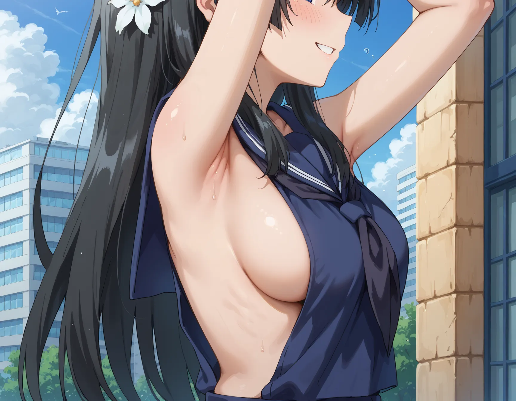 【「学制服」AIエロ画像（イラスト・アニメ・二次元風）4855枚まとめ！(22ページ目)のエロ画像8枚目