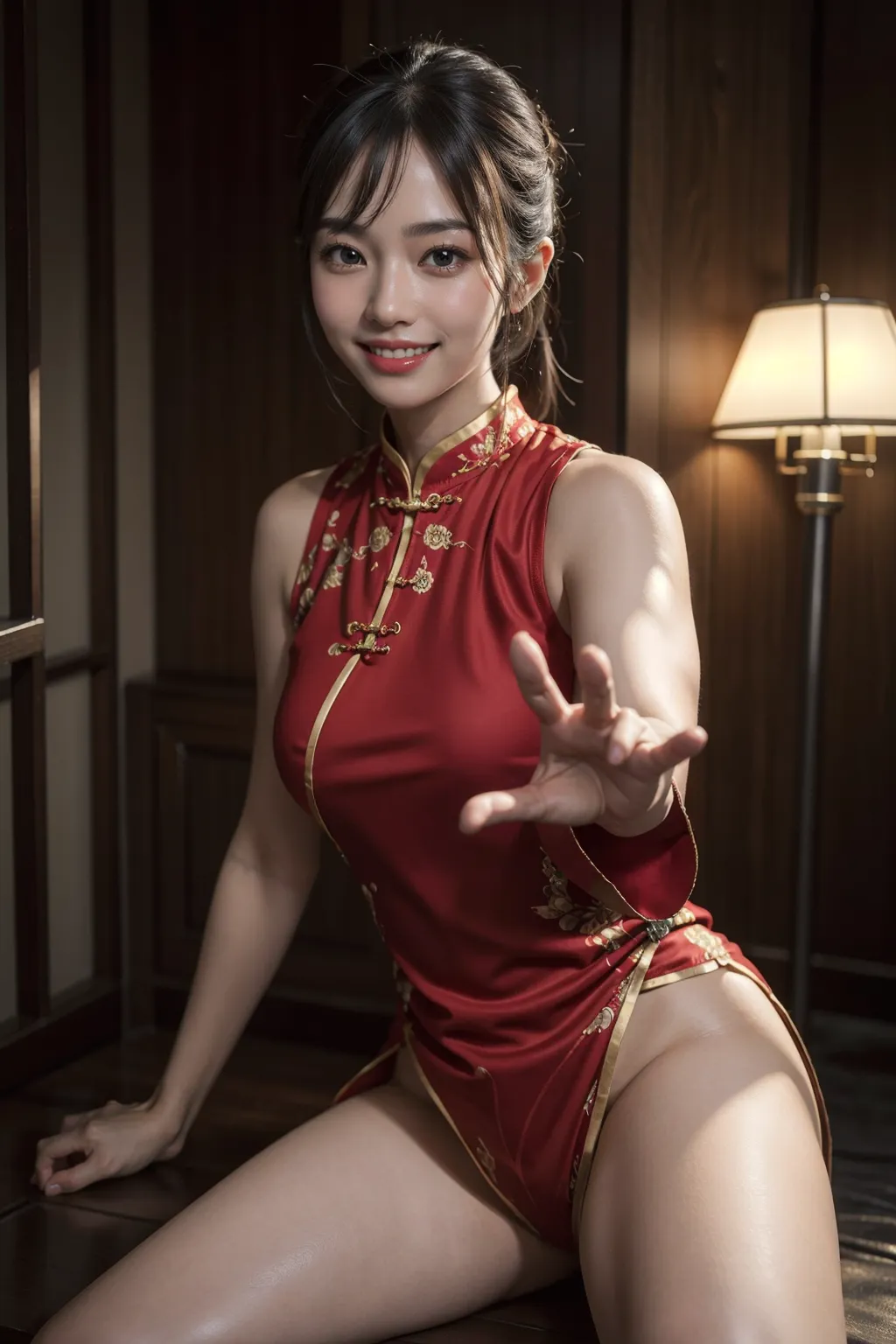 【「チャイナドレス」AIエロ画像（リアル・実写・フォト風）350枚まとめ！(2ページ目)のエロ画像23枚目