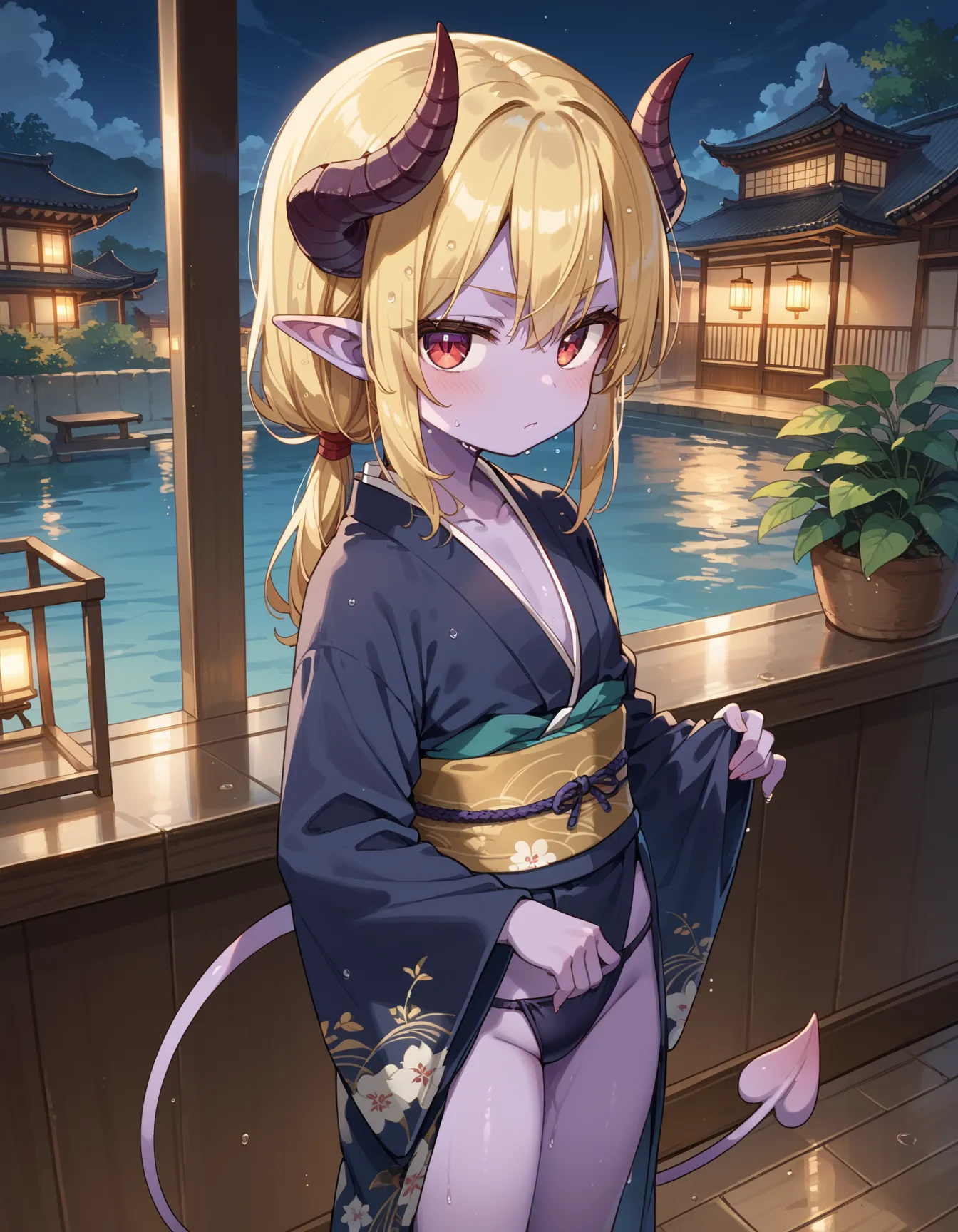 【「着物」AIエロ画像（イラスト・アニメ・二次元風）1472枚まとめ！(7ページ目)のエロ画像8枚目