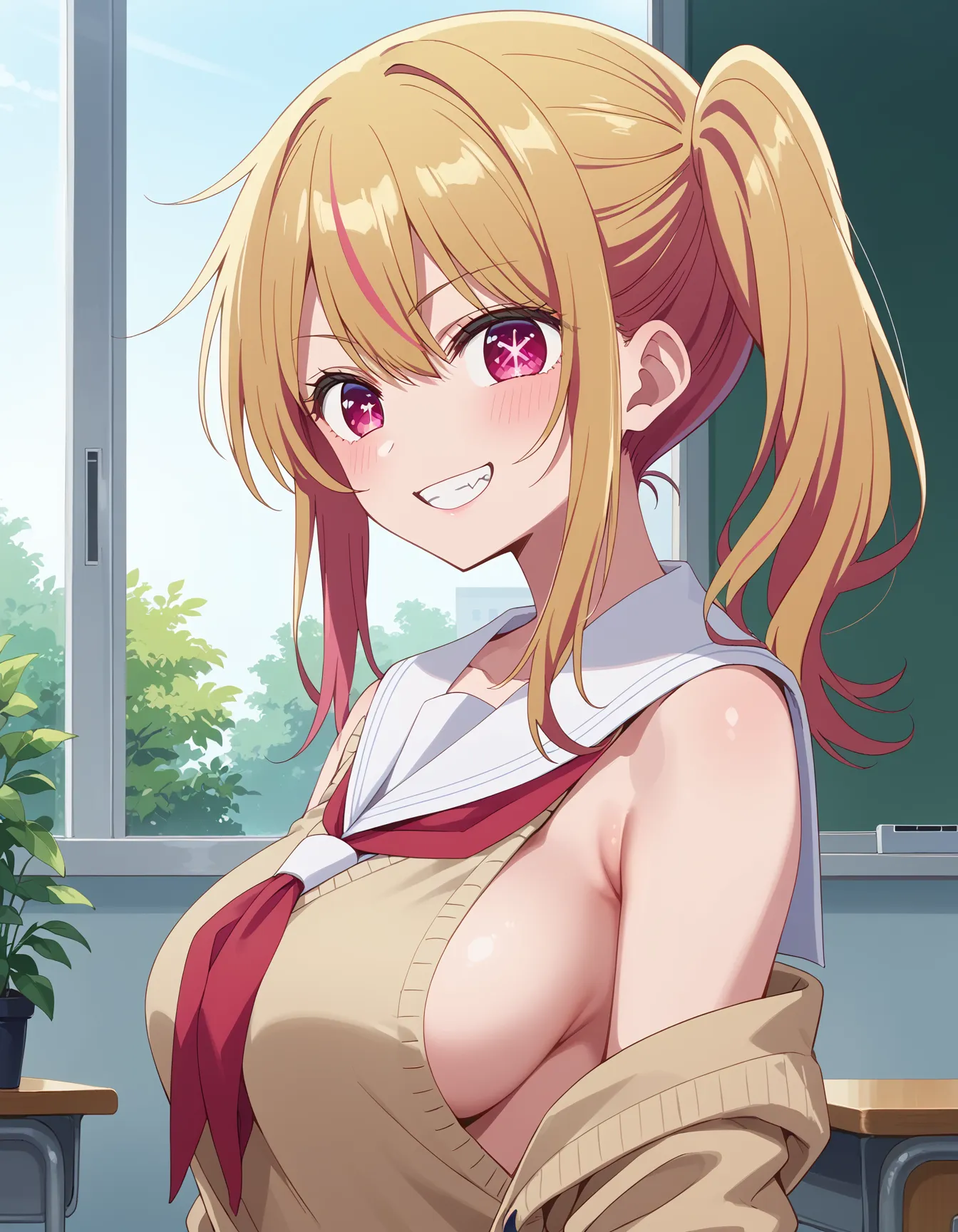 【「学制服」AIエロ画像（イラスト・アニメ・二次元風）4855枚まとめ！(21ページ目)のエロ画像16枚目