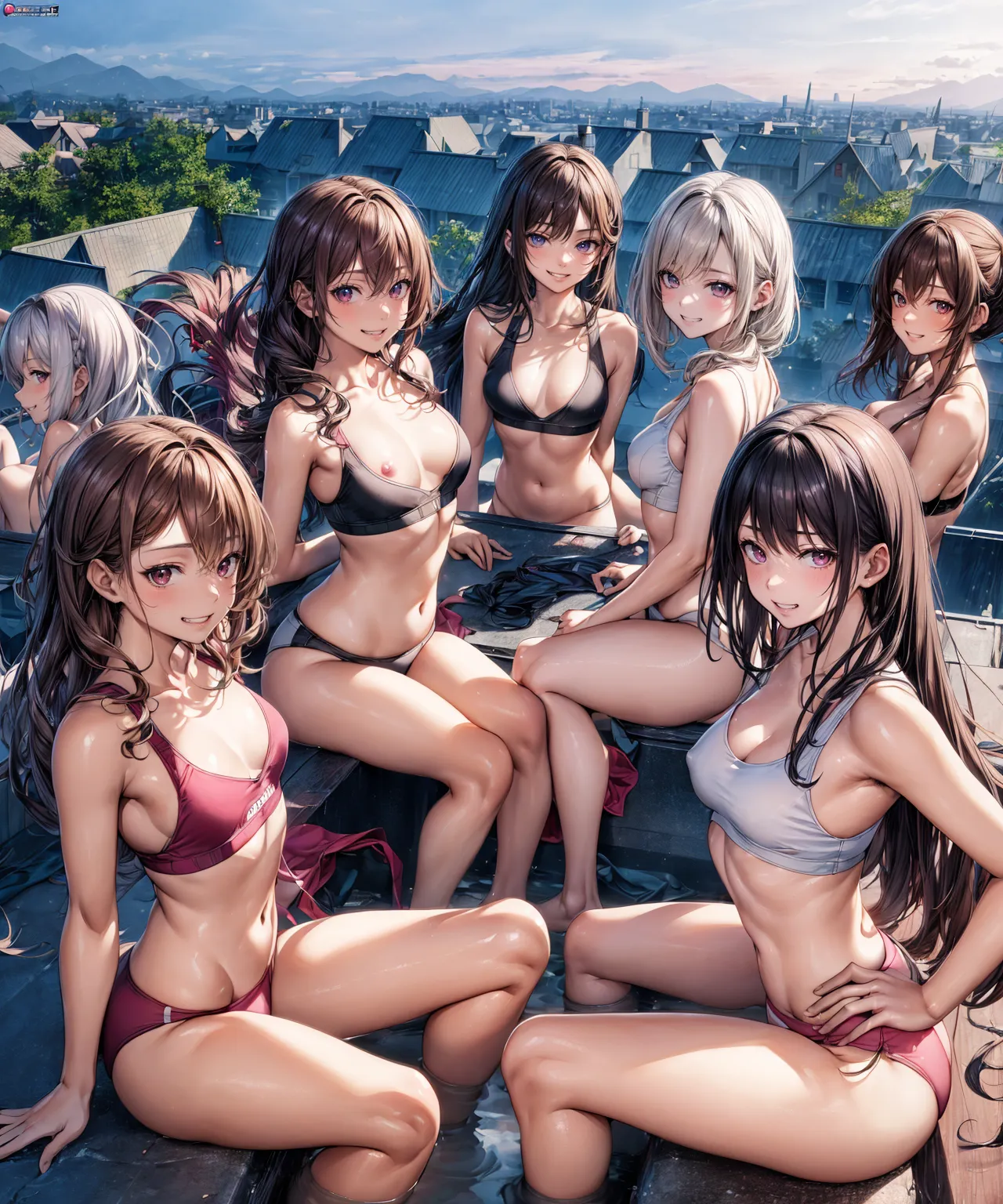 【「下着（ブラジャー・パンティ）」AIエロ画像（イラスト・アニメ・二次元風）15996枚まとめ！(72ページ目)のエロ画像5枚目