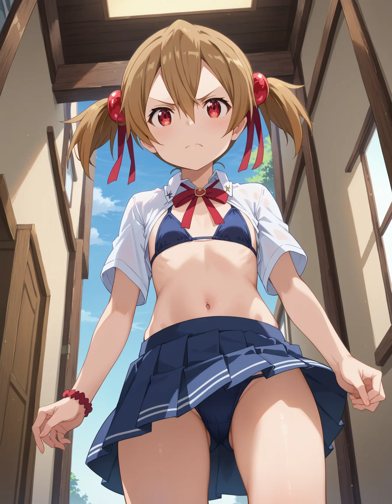 【「学制服」AIエロ画像（イラスト・アニメ・二次元風）4855枚まとめ！(21ページ目)のエロ画像9枚目