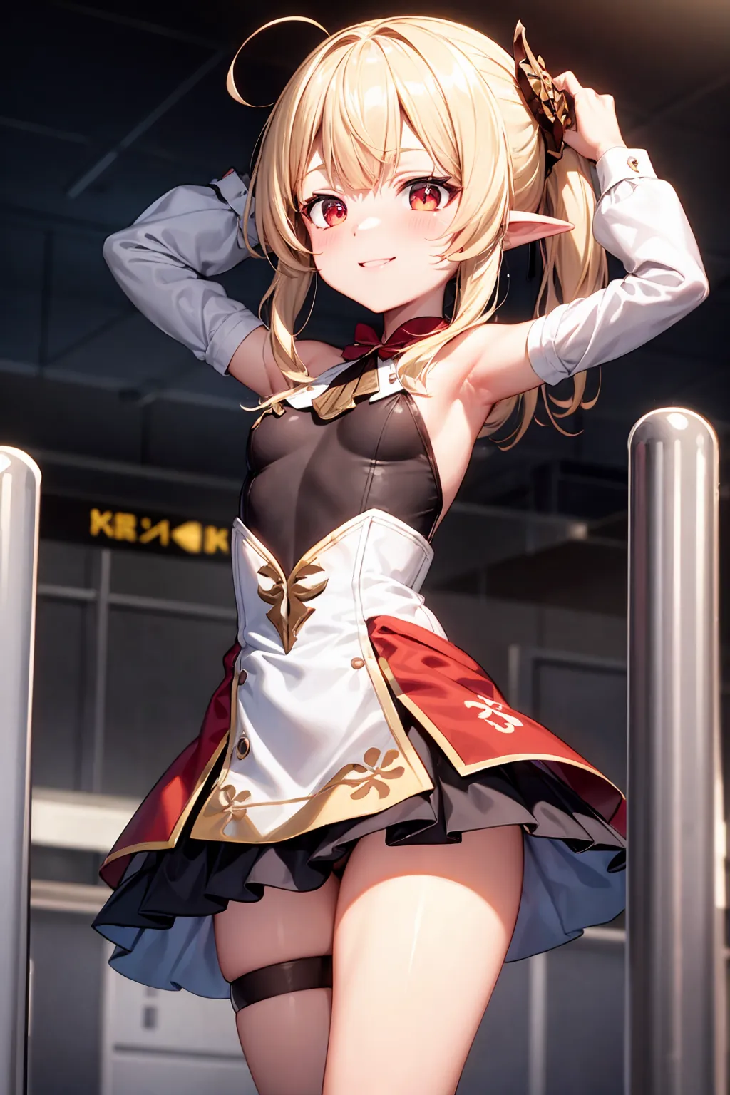 【「腋・脇」AIエロ画像（イラスト・アニメ・二次元風）4705枚まとめ！(21ページ目)のエロ画像3枚目