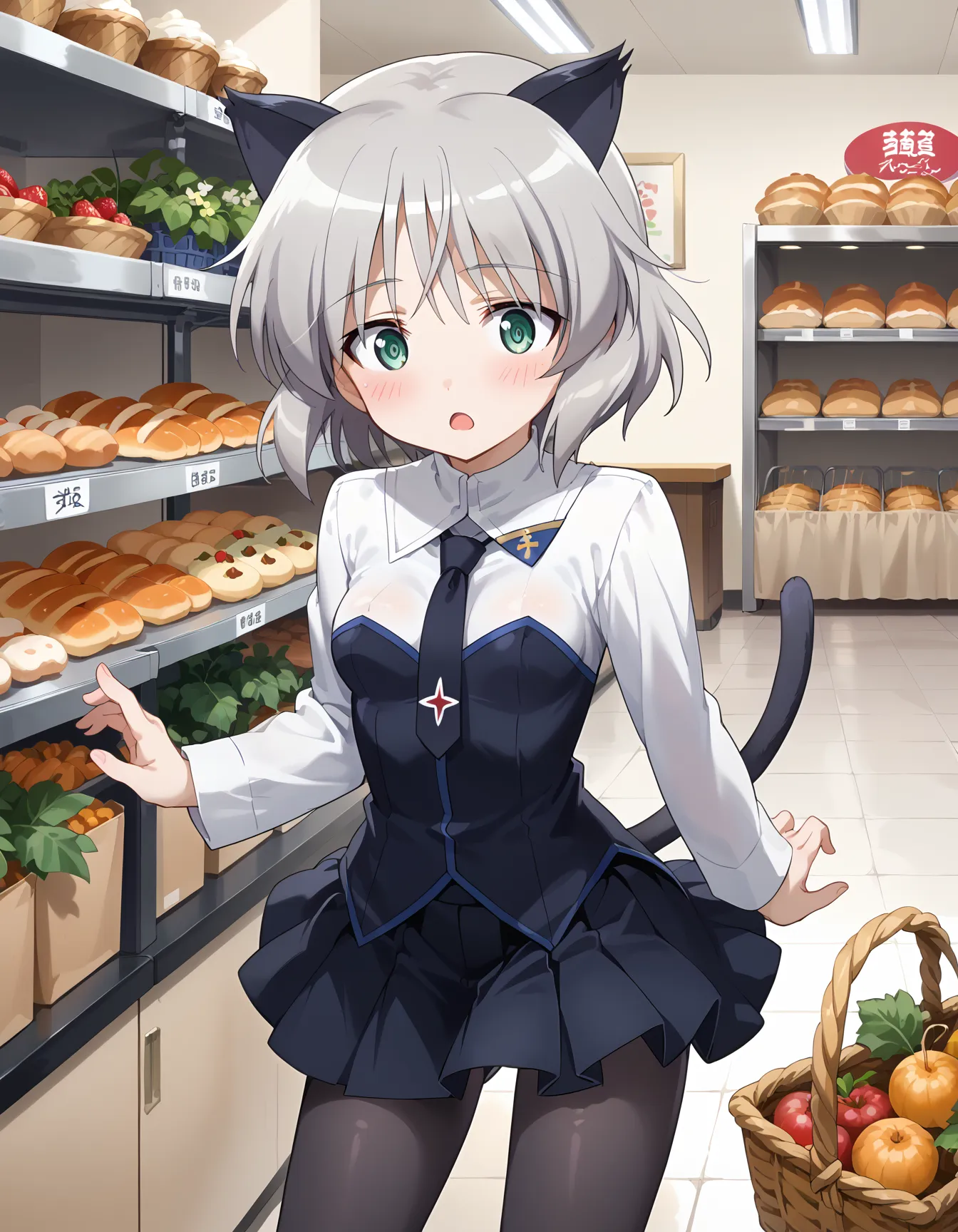 【「ロリ・小柄×パンスト」AIエロ画像（イラスト・アニメ・二次元風）422枚まとめ！(2ページ目)のエロ画像22枚目