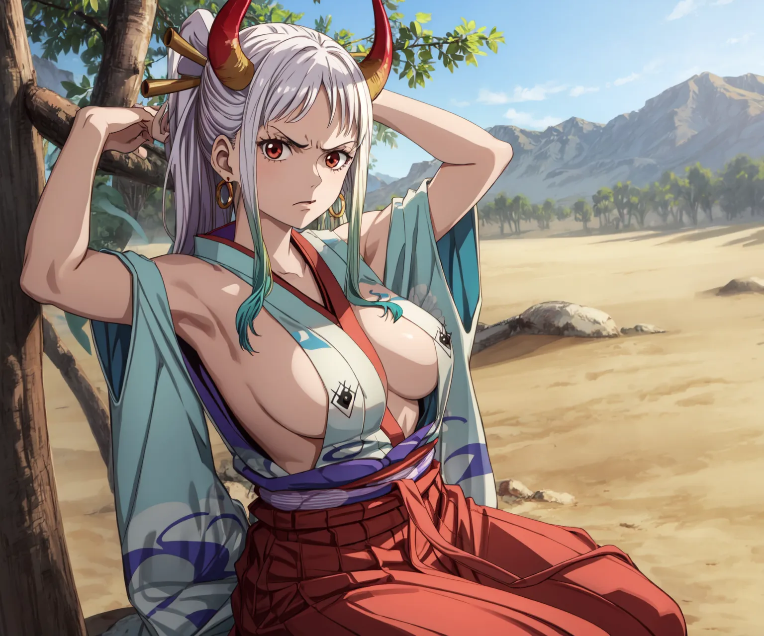 【「着物」AIエロ画像（イラスト・アニメ・二次元風）1472枚まとめ！(6ページ目)のエロ画像30枚目