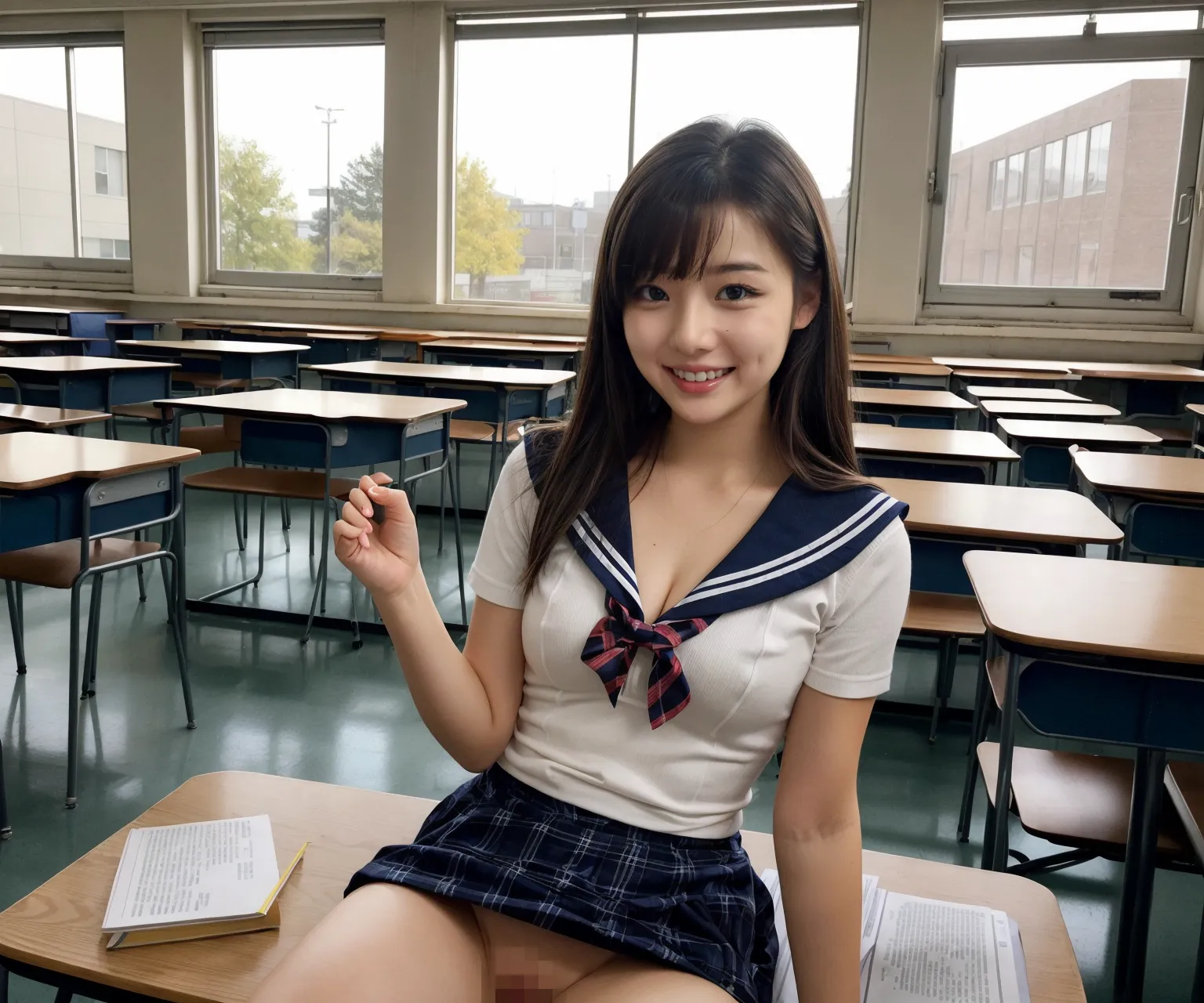 【「学制服」AIエロ画像（リアル・実写・フォト風）8482枚まとめ！(37ページ目)のエロ画像13枚目