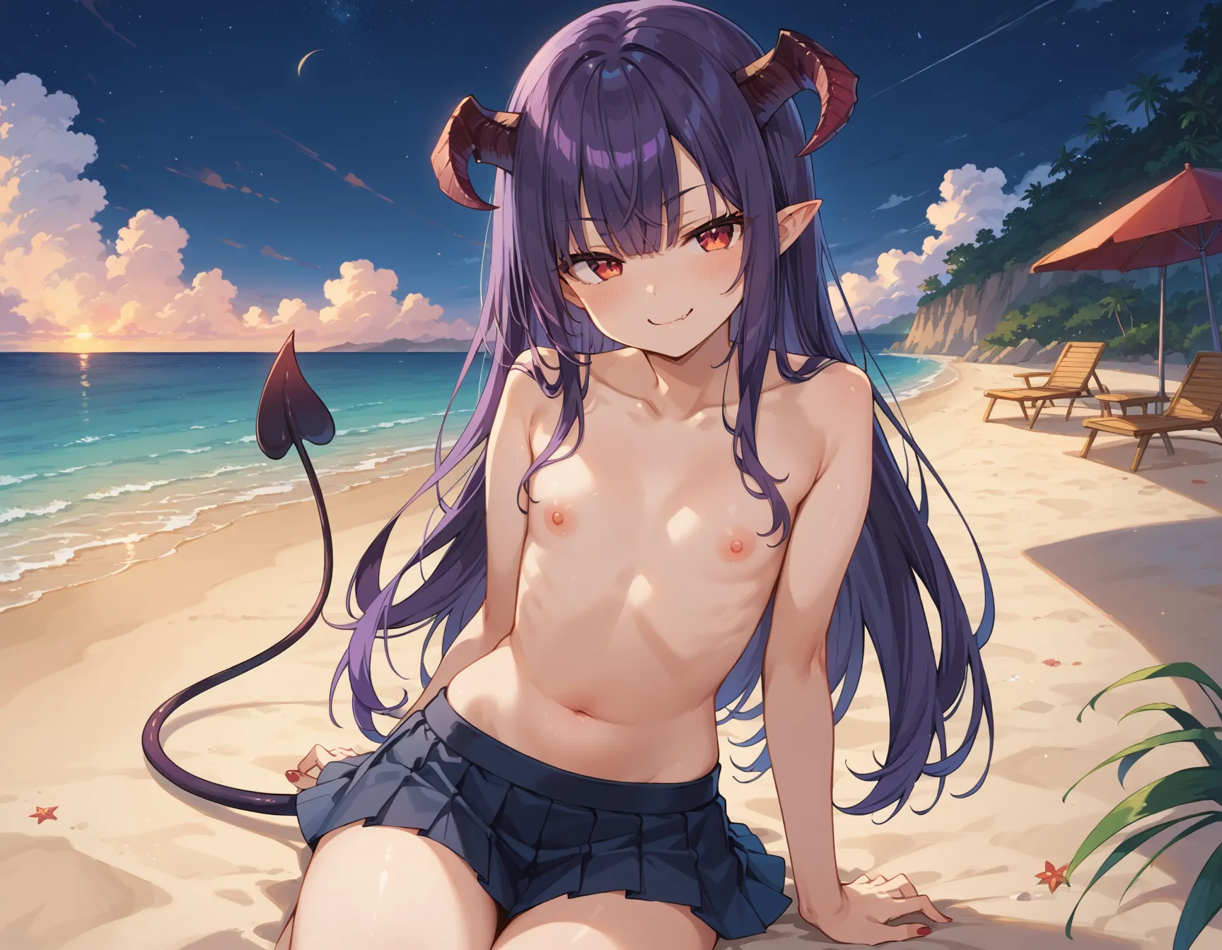 【「貧乳」AIエロ画像（イラスト・アニメ・二次元風）8390枚まとめ！(37ページ目)のエロ画像9枚目