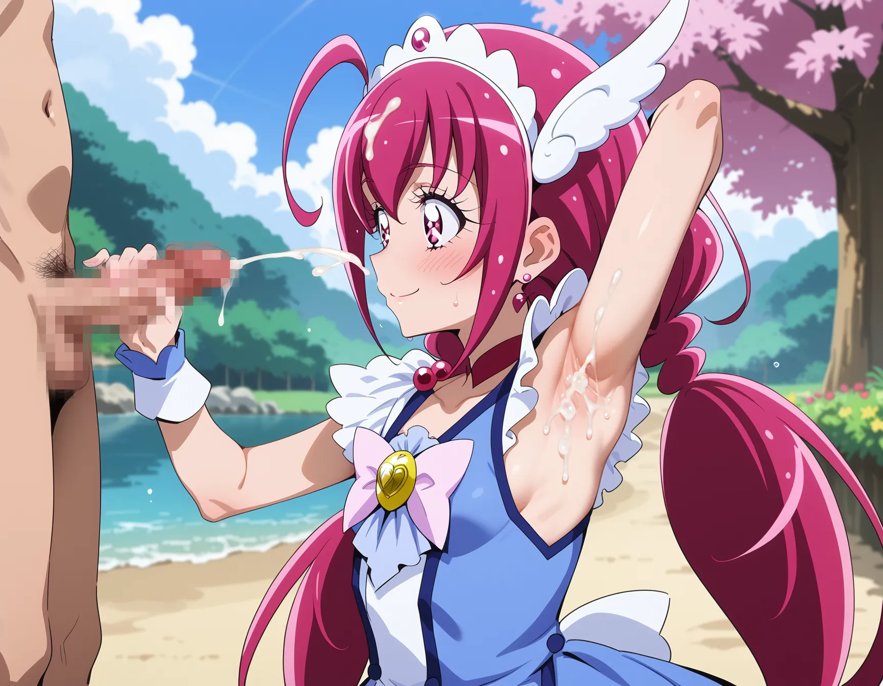 【「メイド」AIエロ画像（イラスト・アニメ・二次元風）516枚まとめ！(3ページ目)のエロ画像15枚目