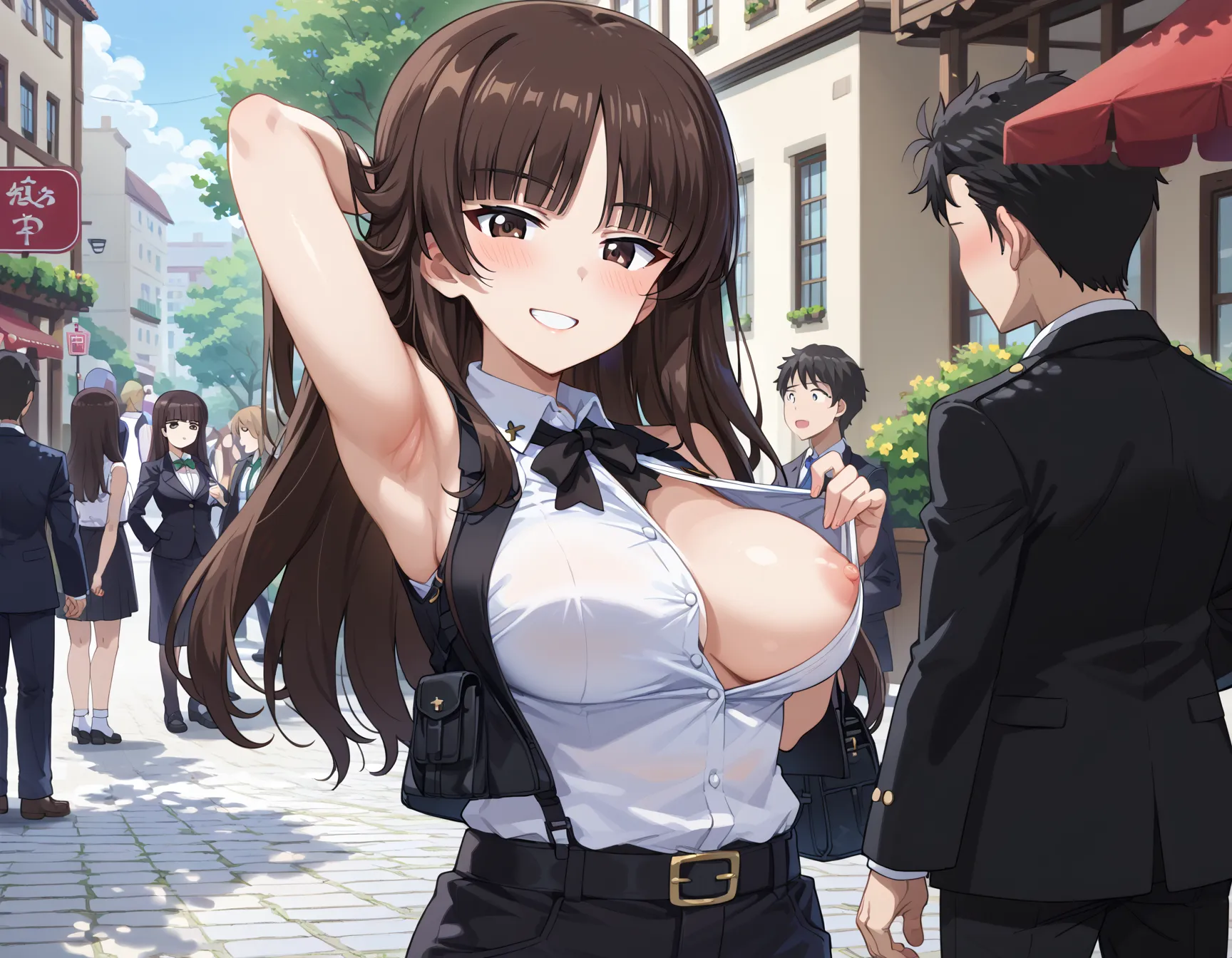 【「腋・脇」AIエロ画像（イラスト・アニメ・二次元風）4705枚まとめ！(20ページ目)のエロ画像3枚目