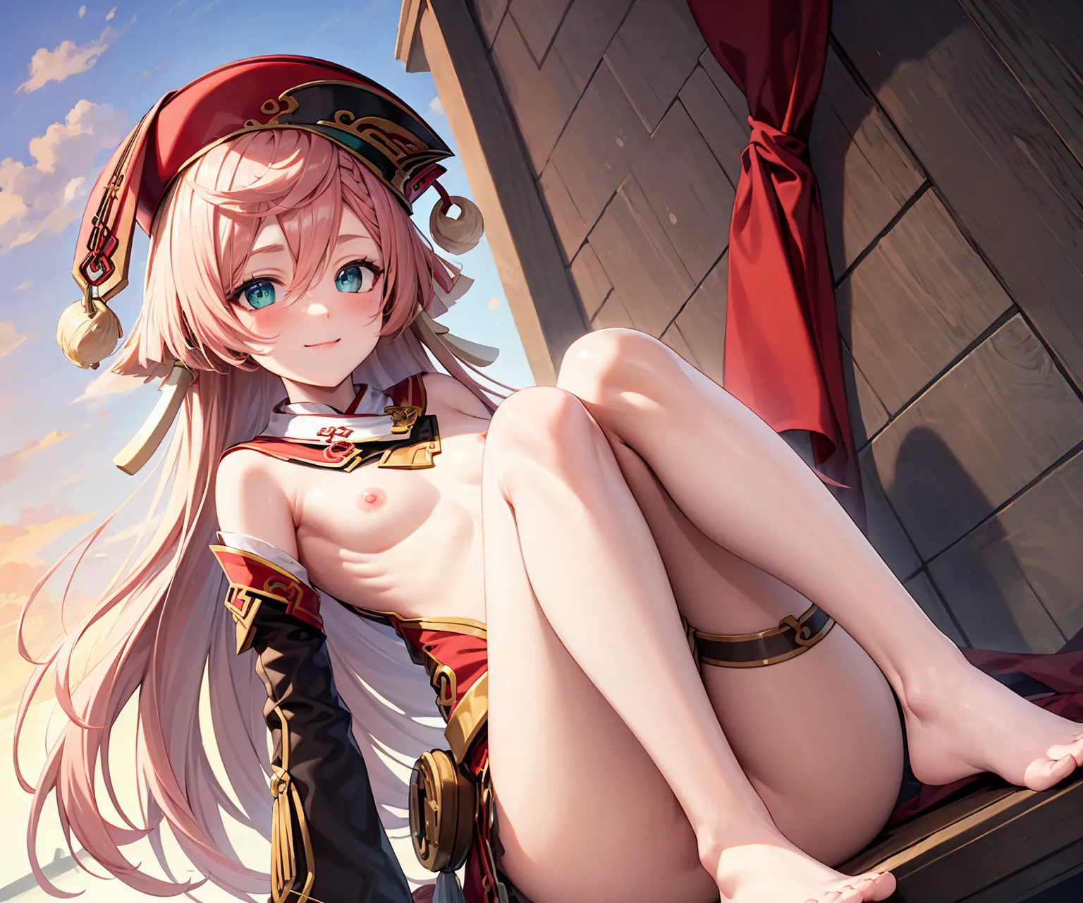 【「貧乳」AIエロ画像（イラスト・アニメ・二次元風）8390枚まとめ！(35ページ目)のエロ画像14枚目