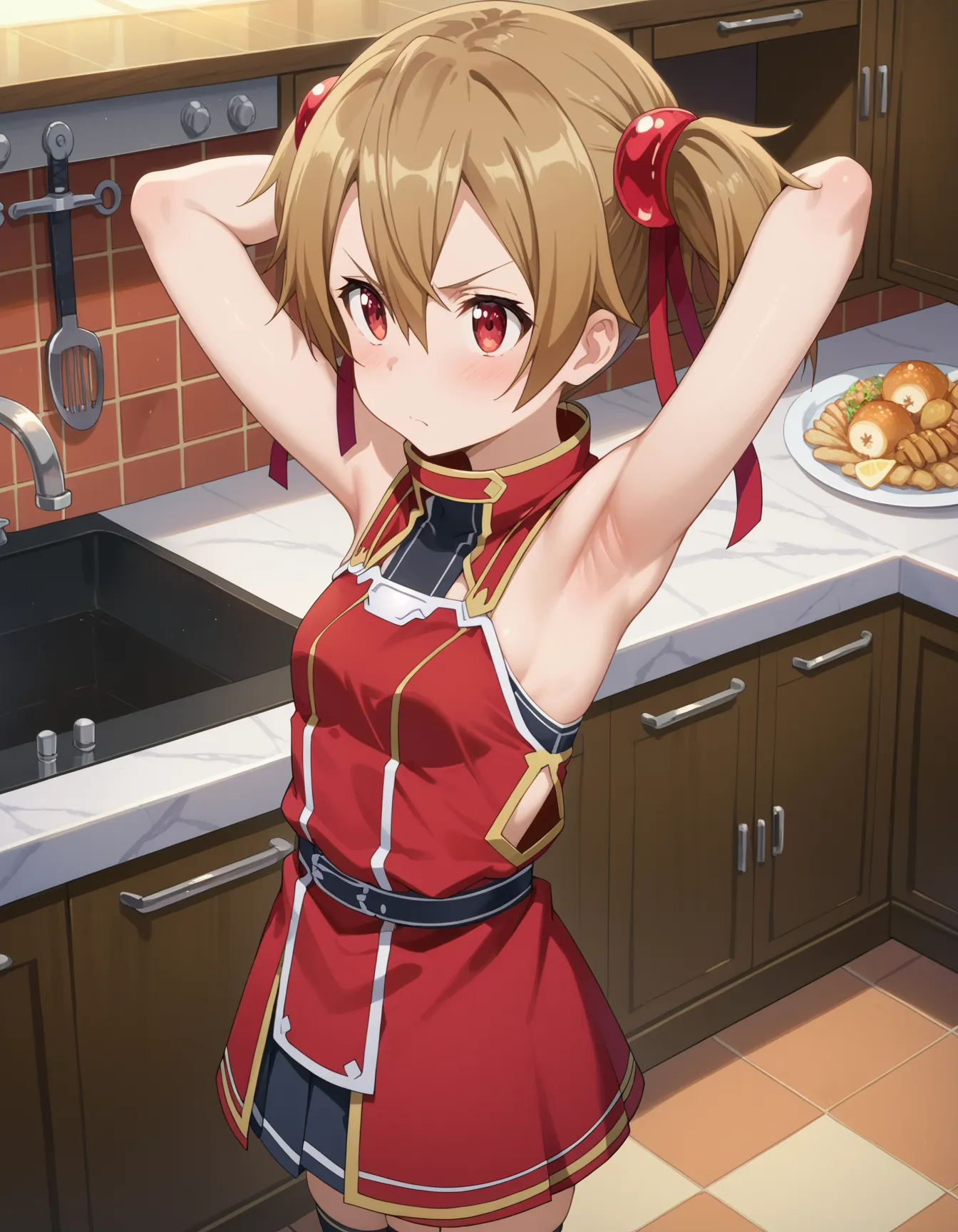 【「腋・脇」AIエロ画像（イラスト・アニメ・二次元風）4705枚まとめ！(19ページ目)のエロ画像14枚目