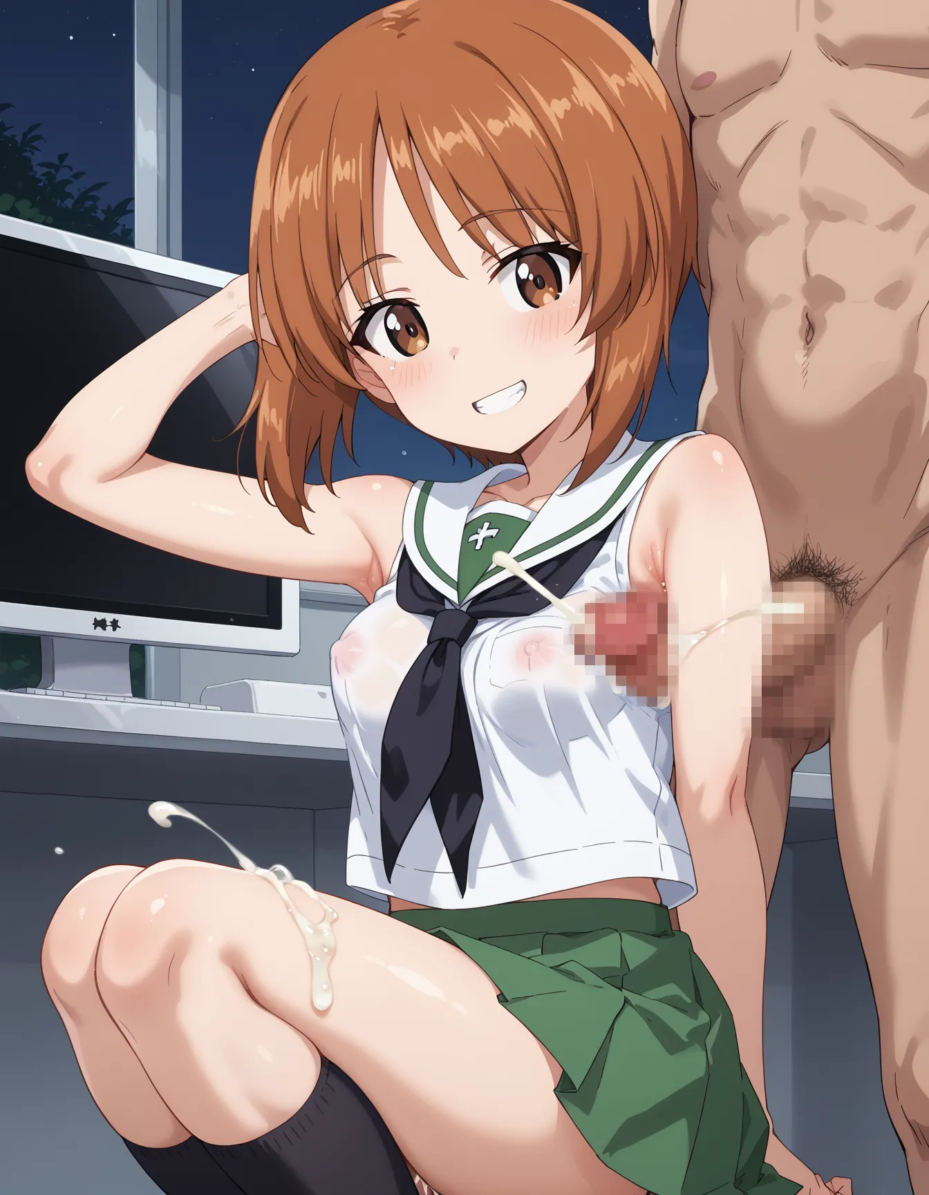 【「学制服」AIエロ画像（イラスト・アニメ・二次元風）4855枚まとめ！(18ページ目)のエロ画像14枚目