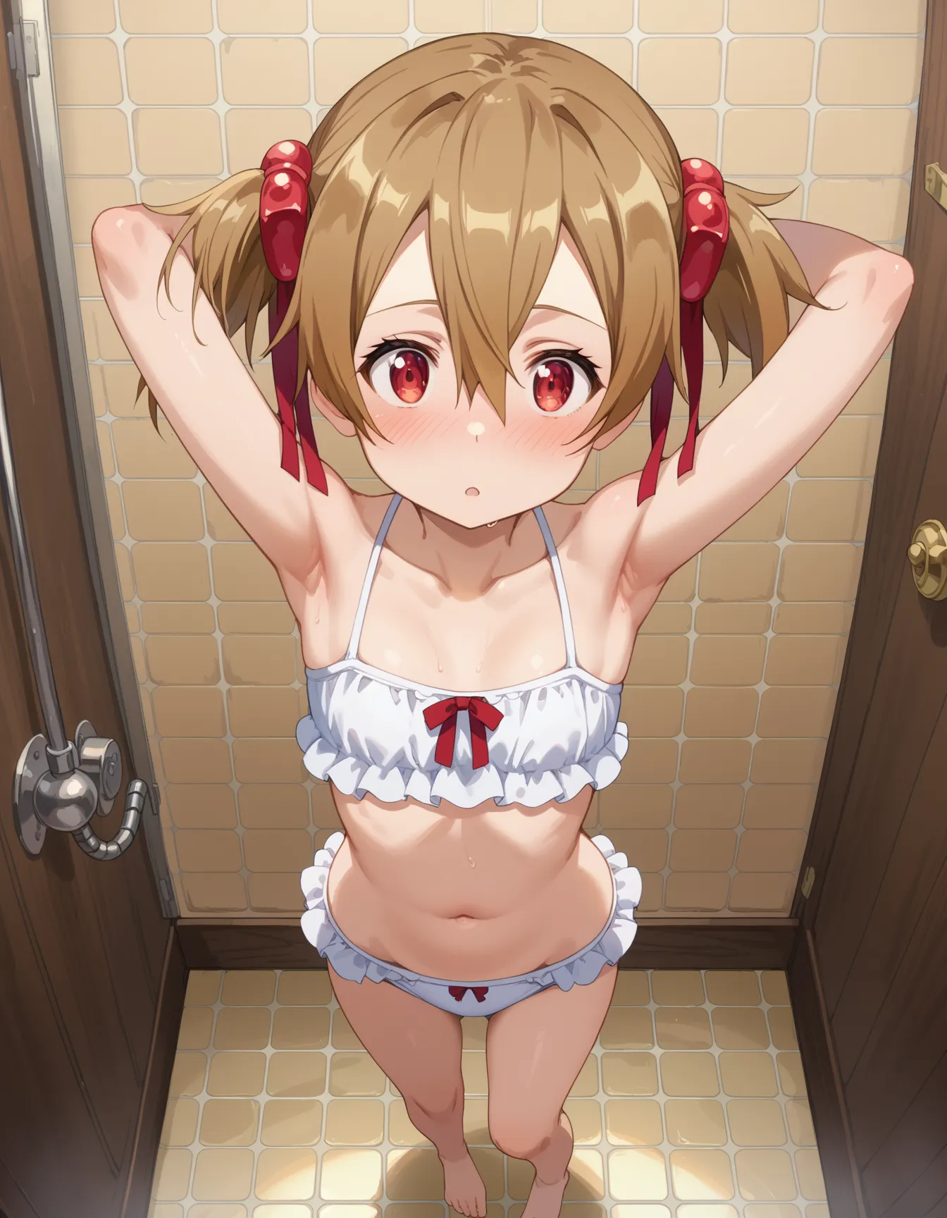 【「貧乳」AIエロ画像（イラスト・アニメ・二次元風）8390枚まとめ！(34ページ目)のエロ画像14枚目