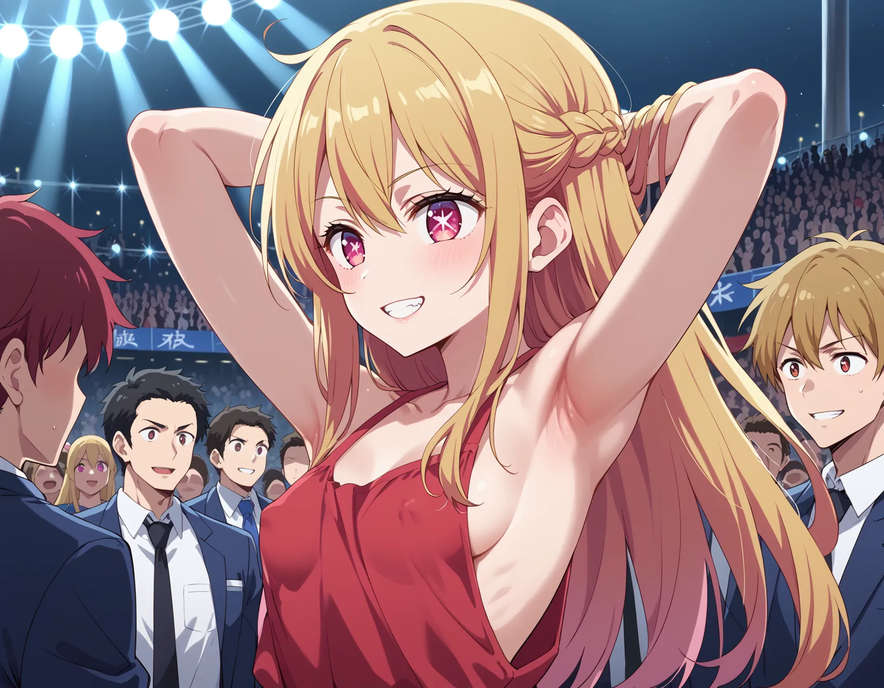 【「腋・脇×下着（ブラジャー・パンティ）」AIエロ画像（イラスト・アニメ・二次元風）1248枚まとめ！(5ページ目)のエロ画像21枚目