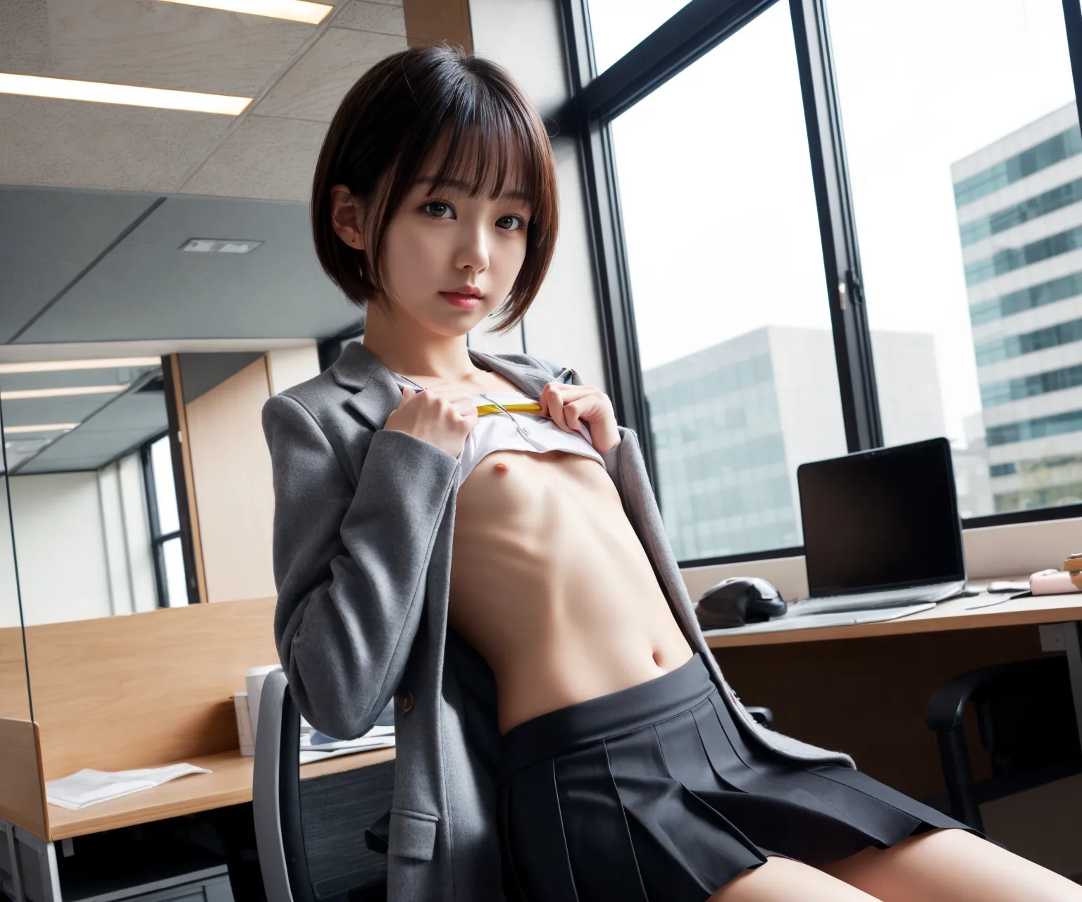 【「貧乳」AIエロ画像（リアル・実写・フォト風）21896枚まとめ！(83ページ目)のエロ画像18枚目