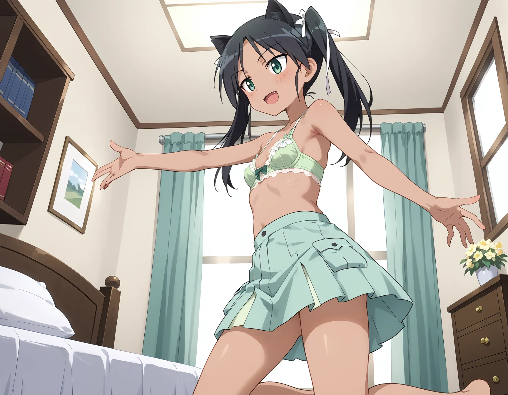 【「下着（ブラジャー・パンティ）」AIエロ画像（イラスト・アニメ・二次元風）15996枚まとめ！(60ページ目)のエロ画像24枚目