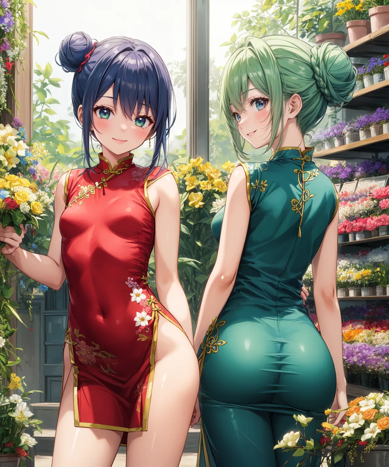 【「チャイナドレス」AIエロ画像（イラスト・アニメ・二次元風）252枚まとめ！のエロ画像25枚目