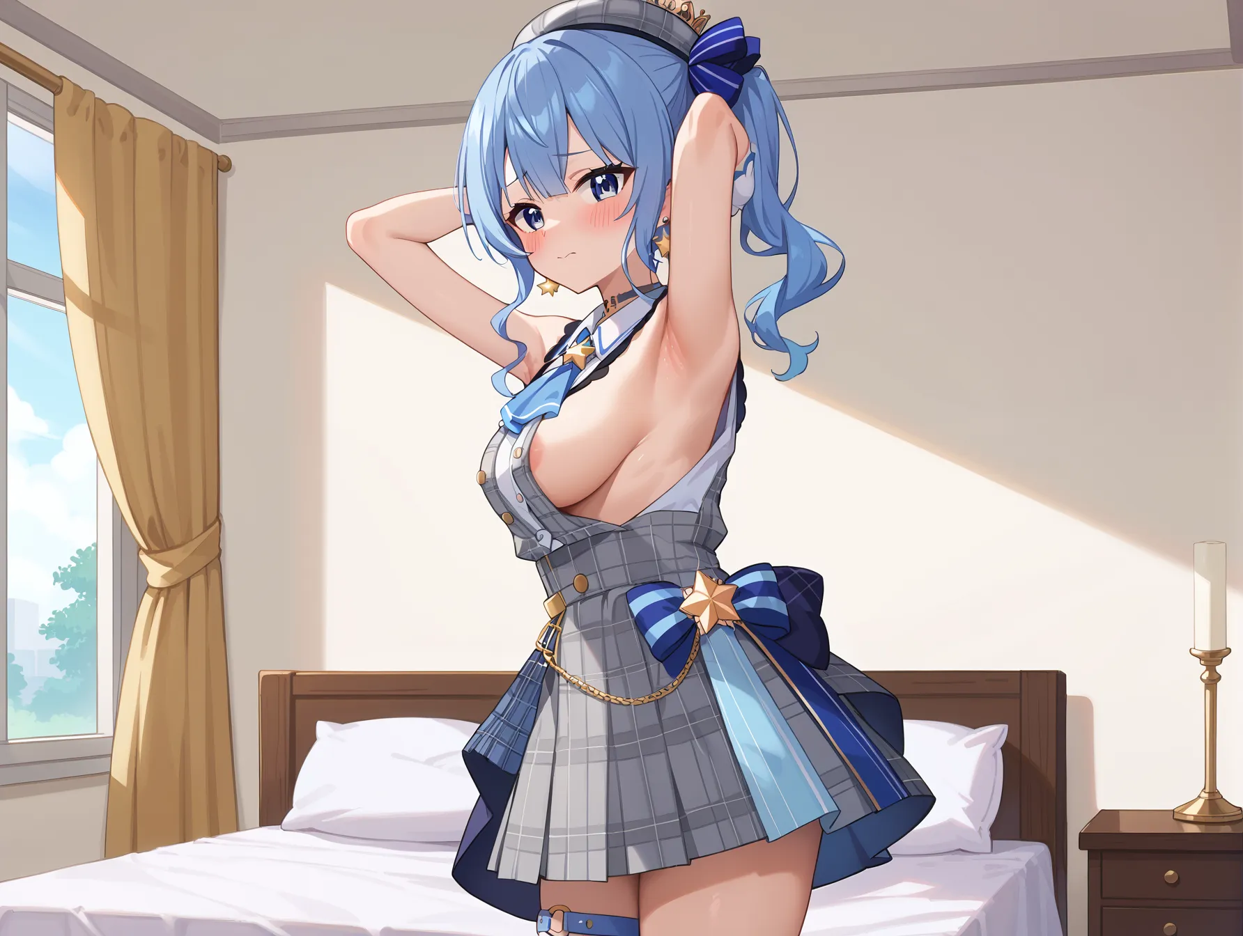 【「腋・脇×下着（ブラジャー・パンティ）」AIエロ画像（イラスト・アニメ・二次元風）1248枚まとめ！(5ページ目)のエロ画像10枚目