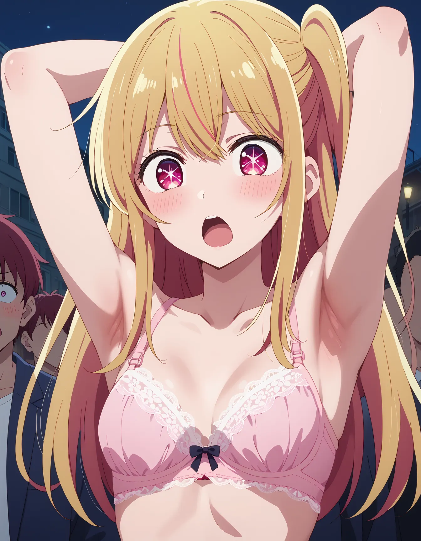 【「腋・脇×下着（ブラジャー・パンティ）」AIエロ画像（イラスト・アニメ・二次元風）1248枚まとめ！(5ページ目)のエロ画像9枚目