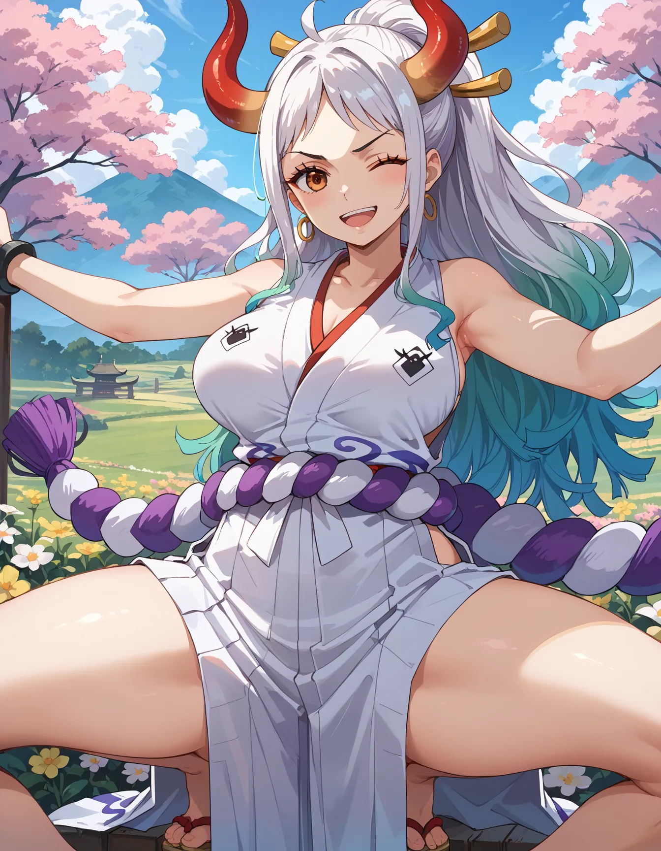 【「着物」AIエロ画像（イラスト・アニメ・二次元風）1472枚まとめ！(5ページ目)のエロ画像18枚目