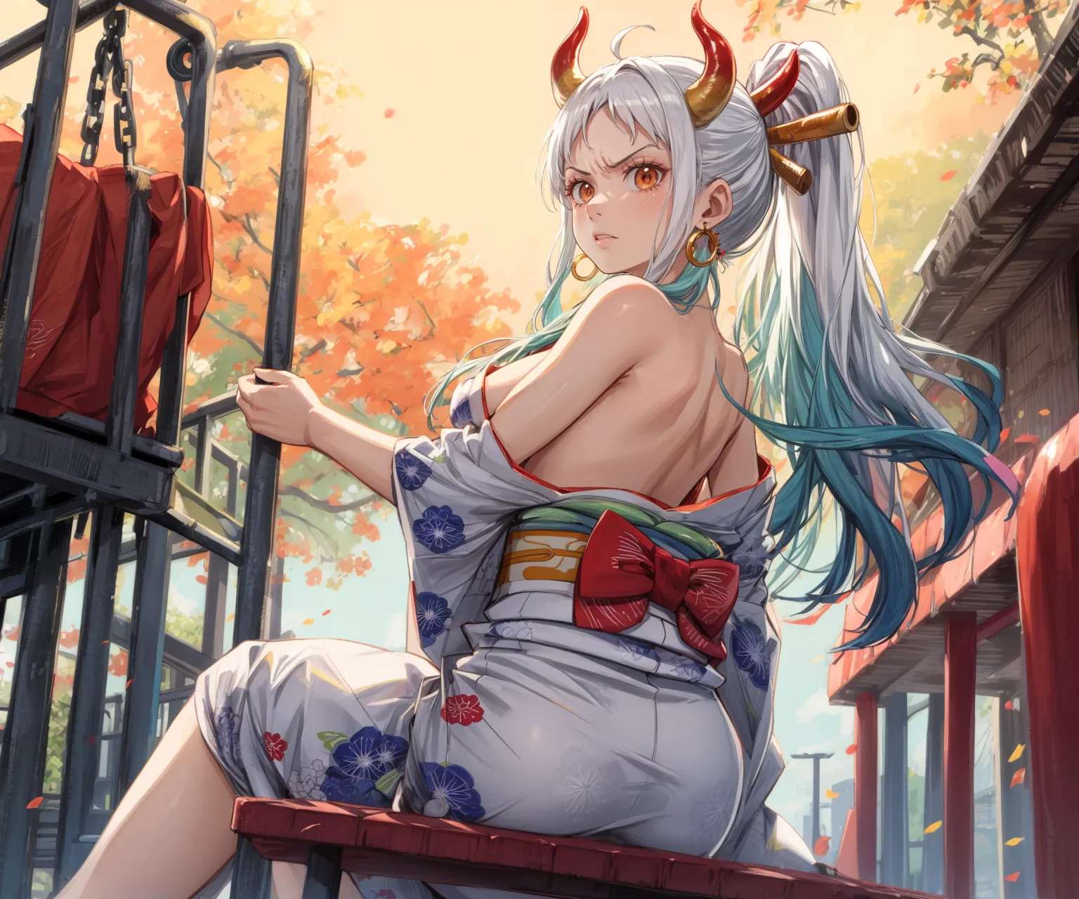 【「着物」AIエロ画像（イラスト・アニメ・二次元風）1472枚まとめ！(5ページ目)のエロ画像17枚目