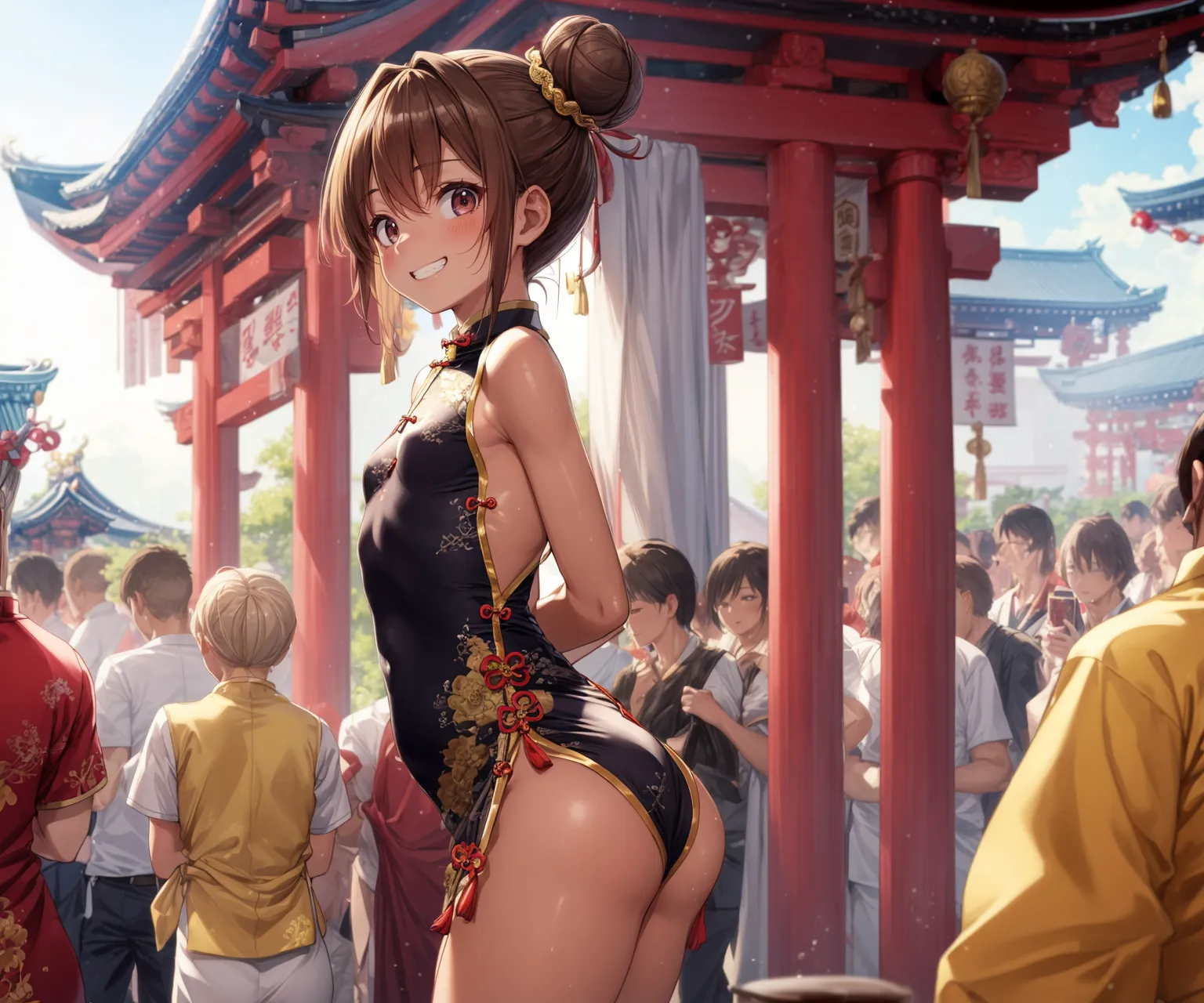 【「チャイナドレス」AIエロ画像（イラスト・アニメ・二次元風）252枚まとめ！のエロ画像22枚目