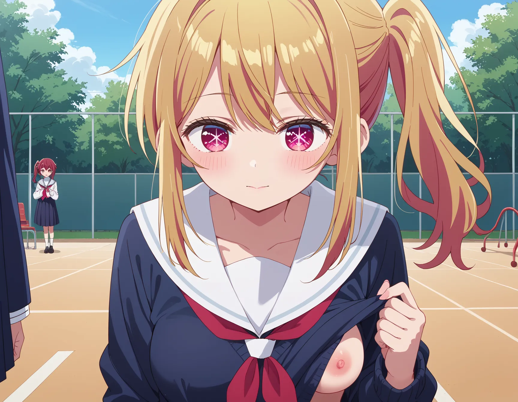 【「学制服」AIエロ画像（イラスト・アニメ・二次元風）4855枚まとめ！(16ページ目)のエロ画像12枚目